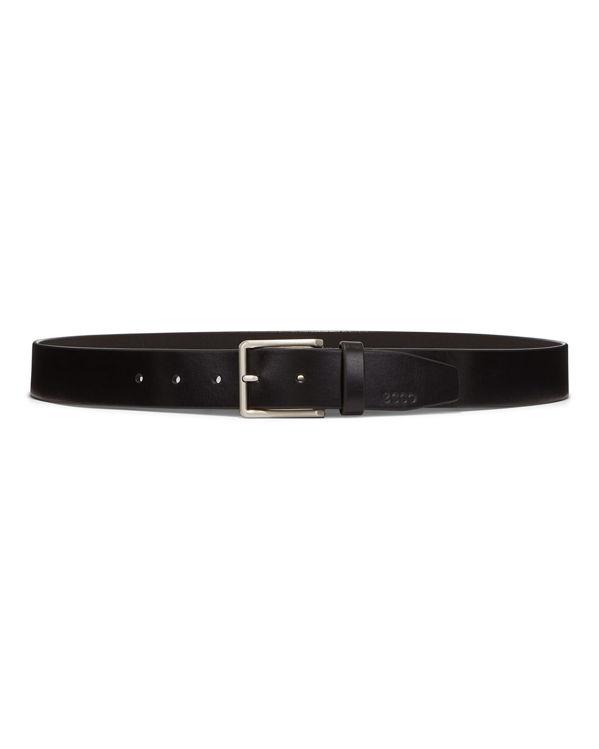 Men's ECCO® Casual Leather Belt - Black - Main