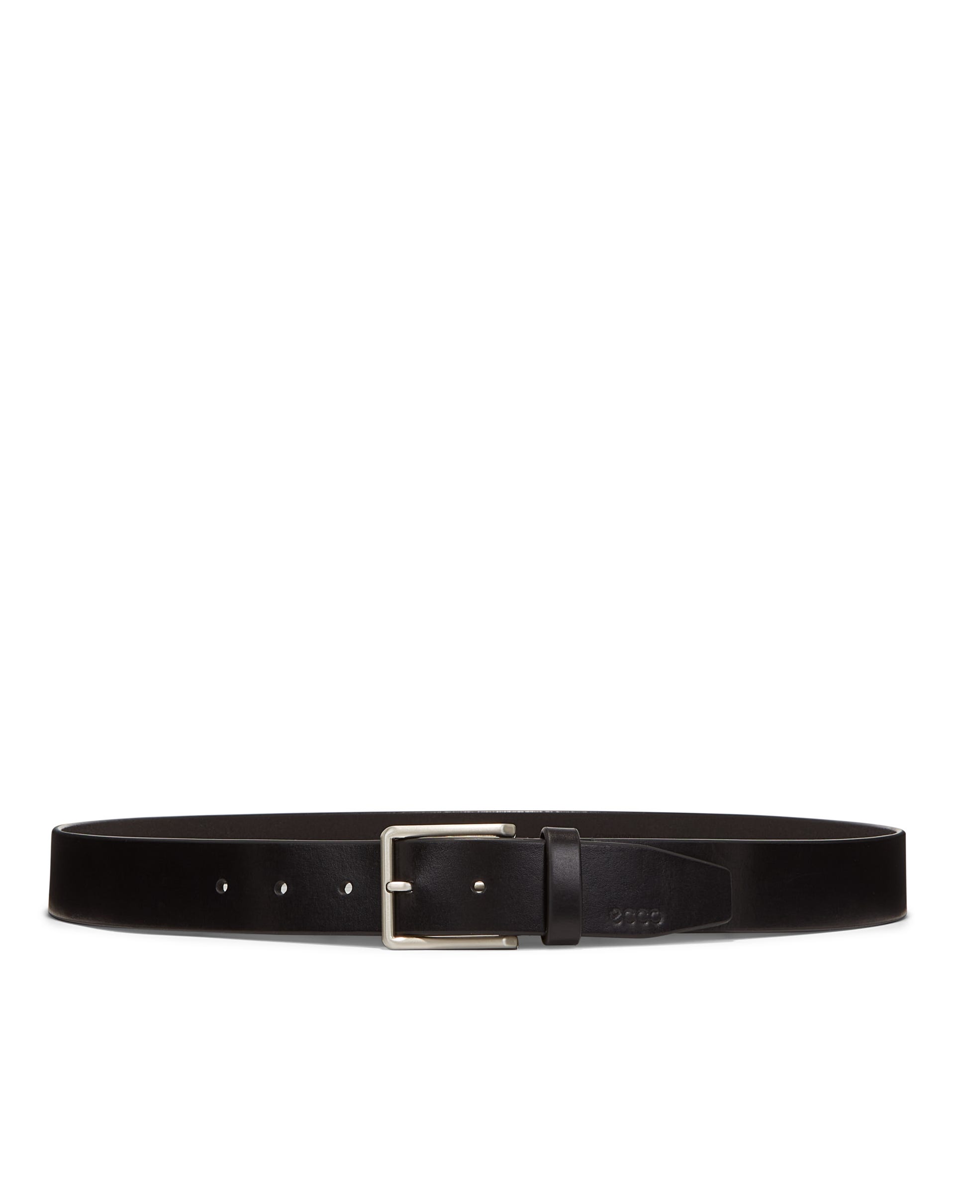 Men's ECCO® Casual Leather Belt - Black - Main