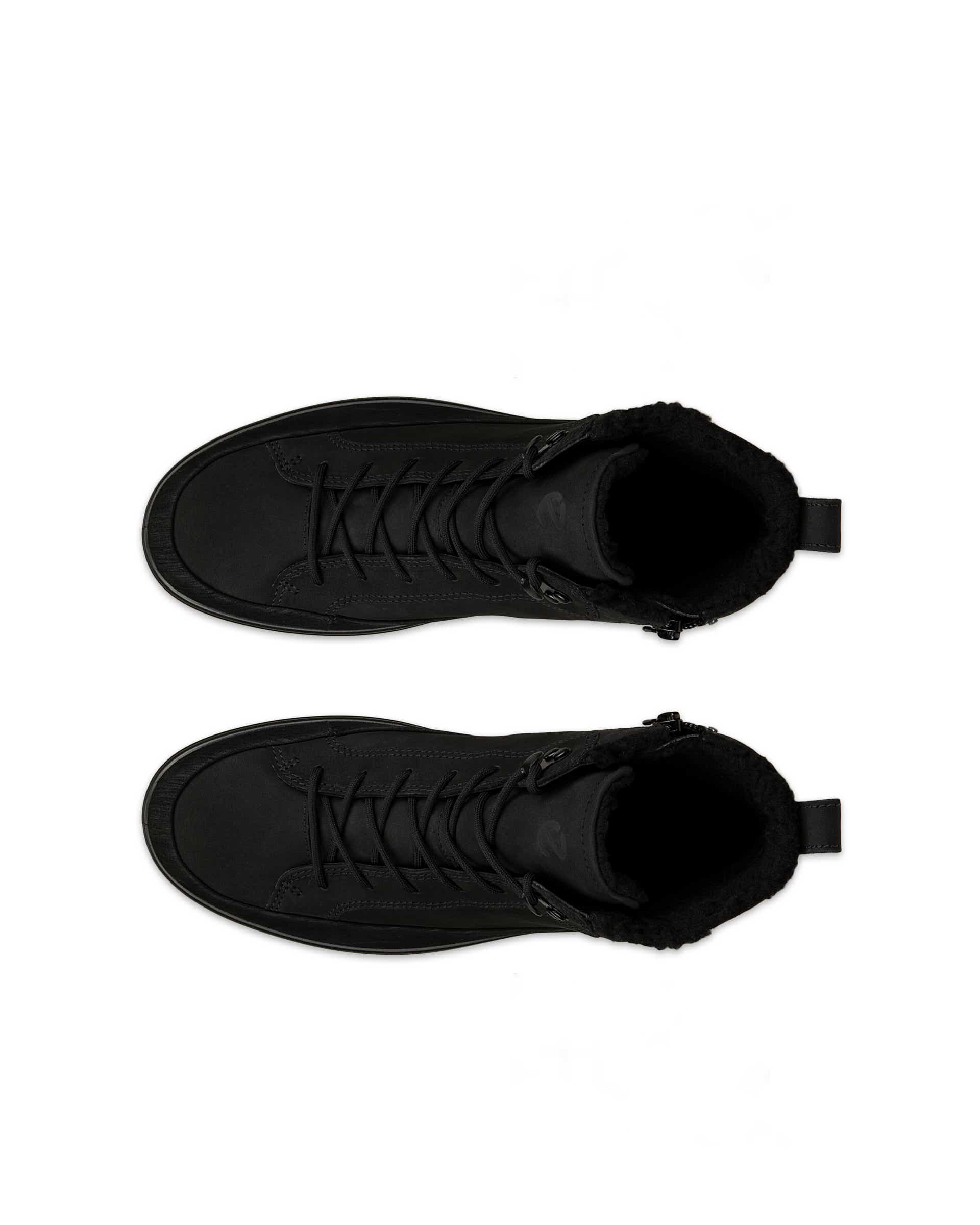 ECCO® Soft 7 Tred mellemhøj Gore-Tex støvle i læder til herrer - Sort - Top left pair