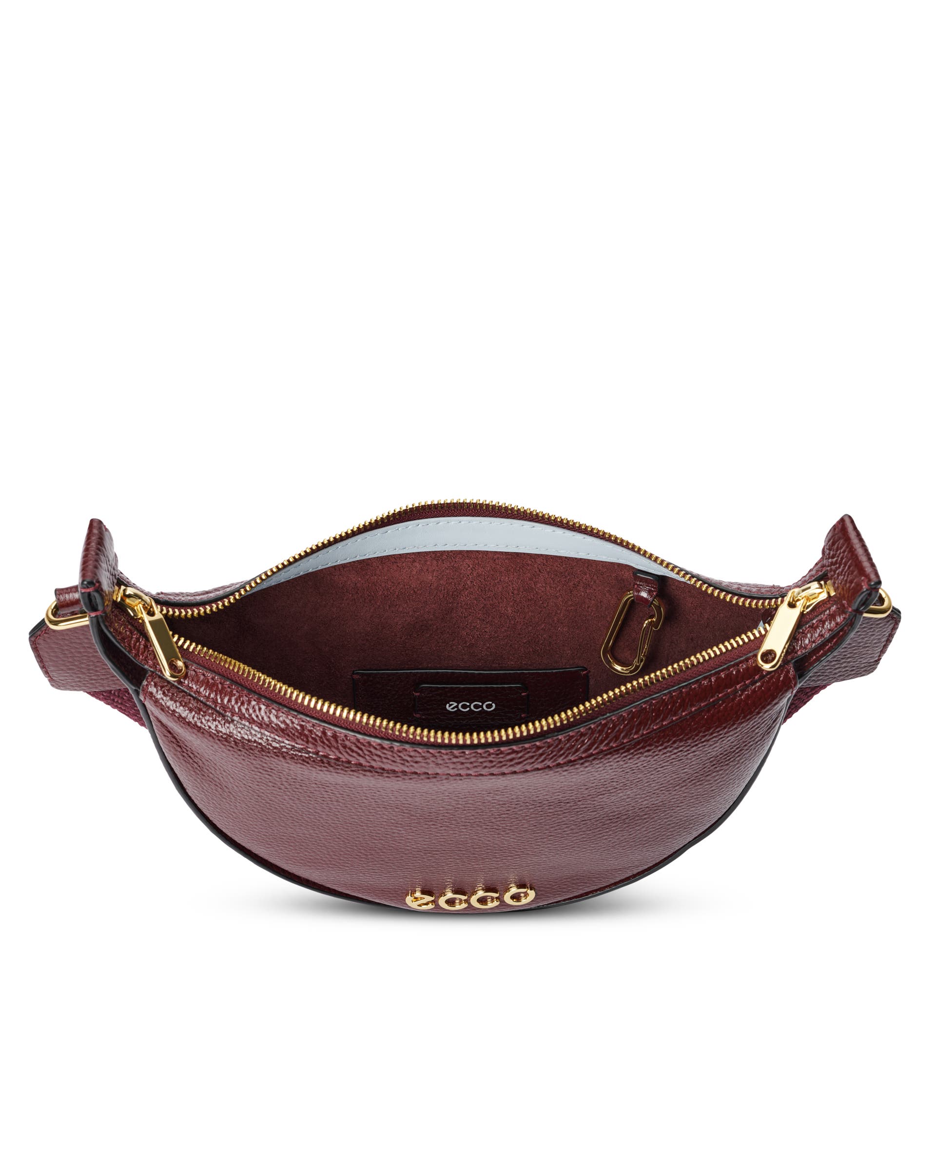 ECCO® Fortune Leather Crossbody Bag - Red - Inside