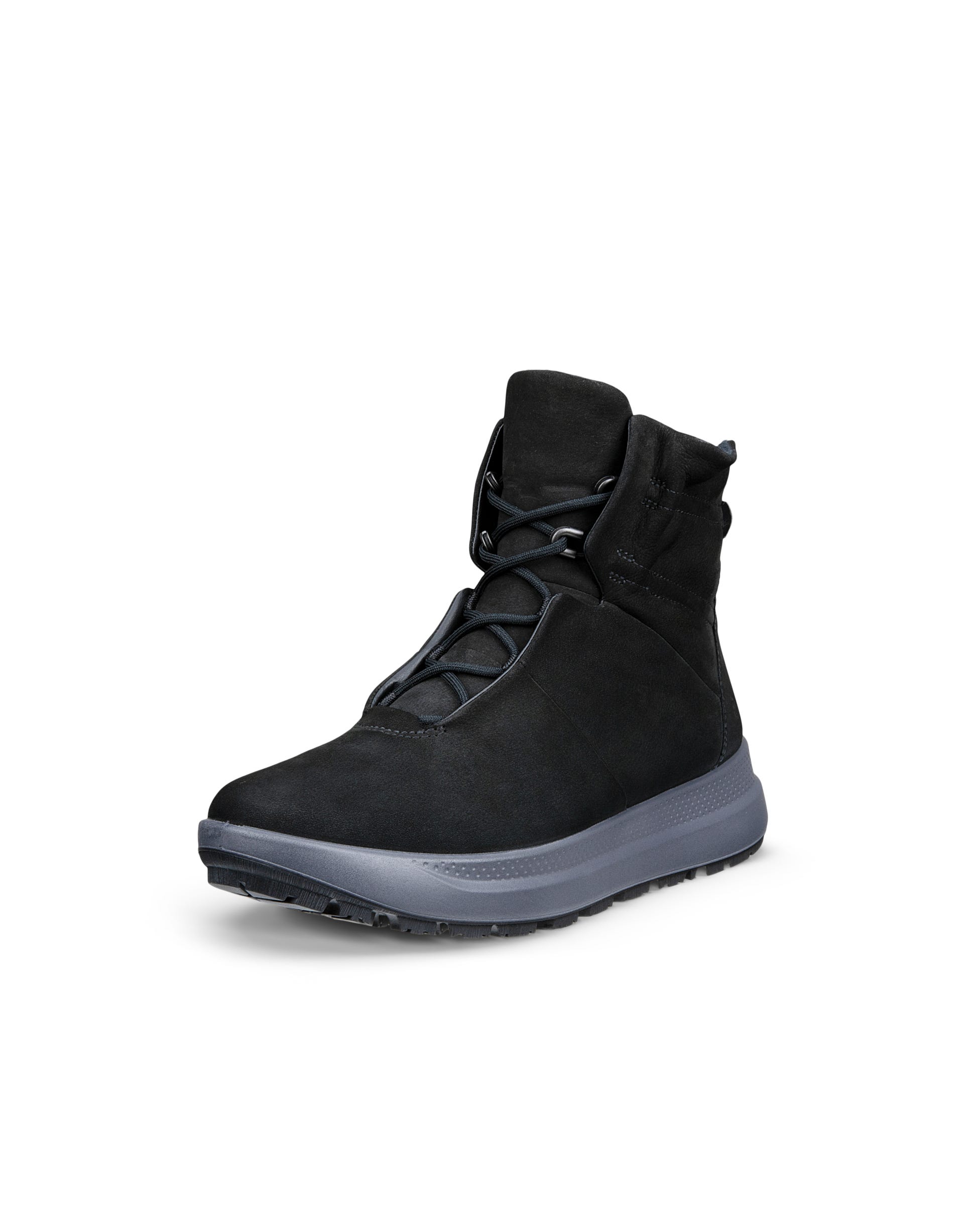 Women's ECCO® Solice Nubuck Gore-Tex Mid-Cut Outdoor Boot - Black - Outside