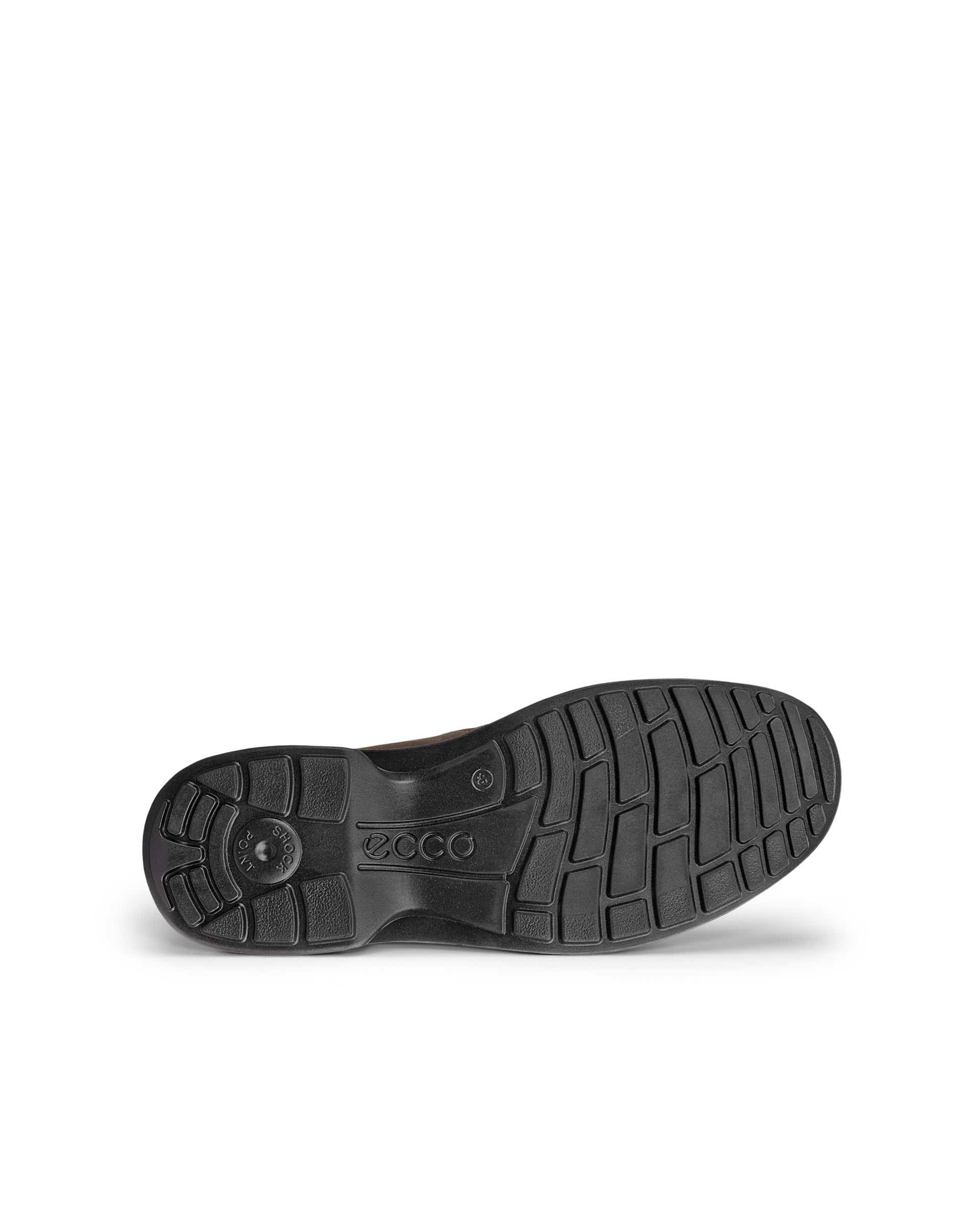 Pánská nubuková kotníčková obuv na zip s Gore Texem ECCO® TURN - Hnědá - Sole