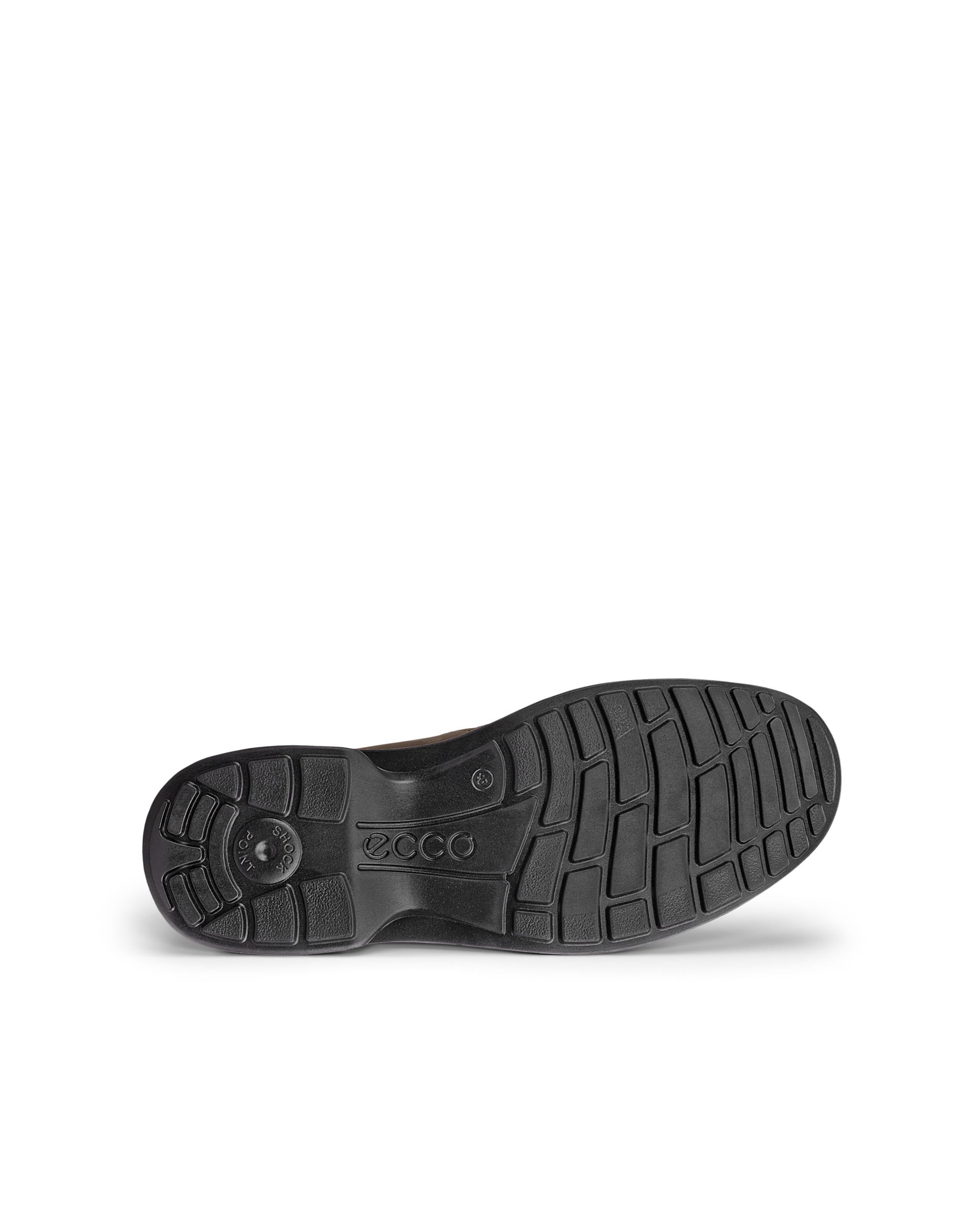 Pánská nubuková kotníčková obuv na zip s Gore Texem ECCO® TURN - Hnědá - Outside