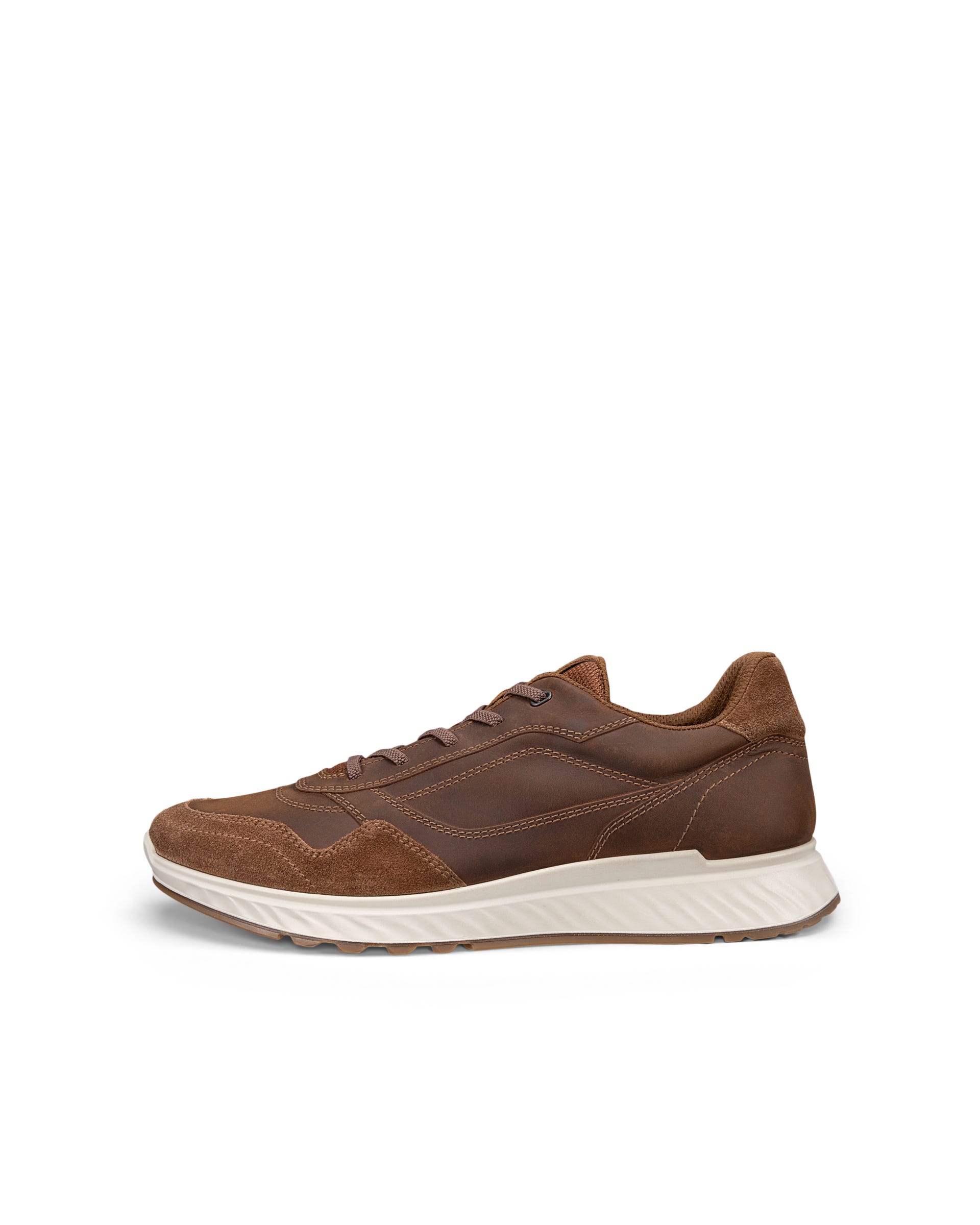 ECCO® EXOSTRIDE baskets en nubuck pour homme - Marron - Outside