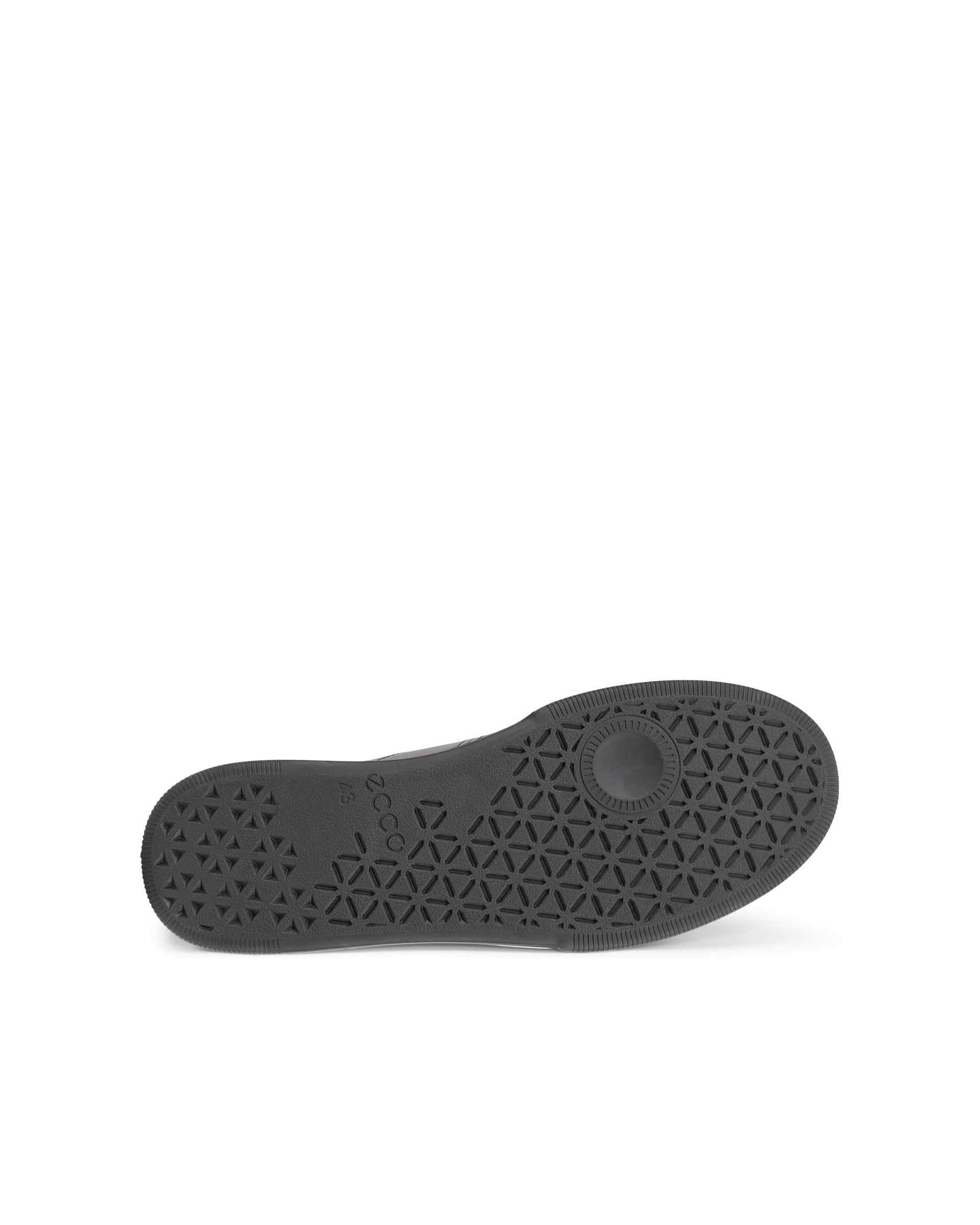 ECCO® STREET COURT muške kožne tenisice iznad gležnja - Crna - Sole
