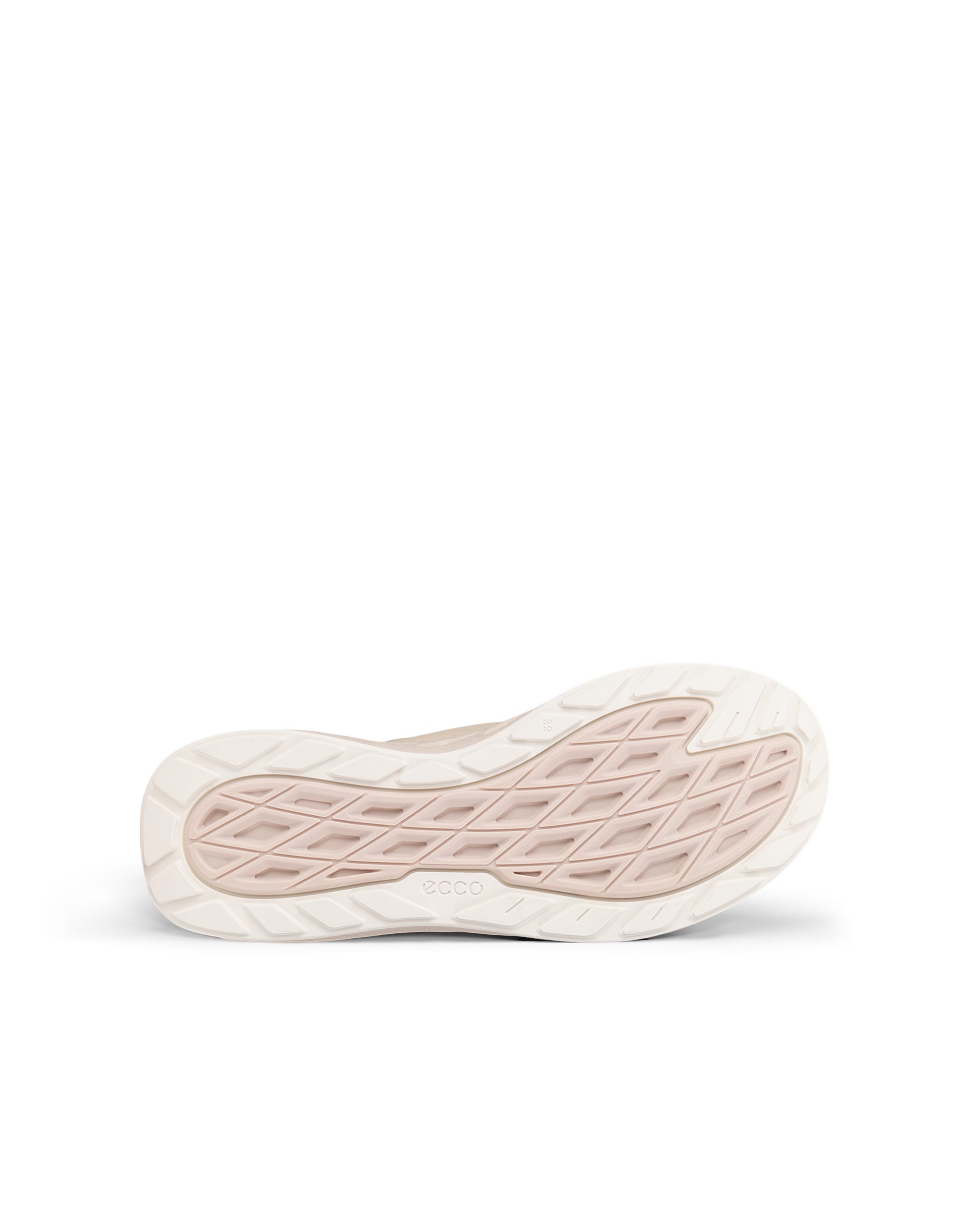 Damskie skórzane buty z ozdobnym szwem ECCO® BIOM 720 - Beżowy - Outside