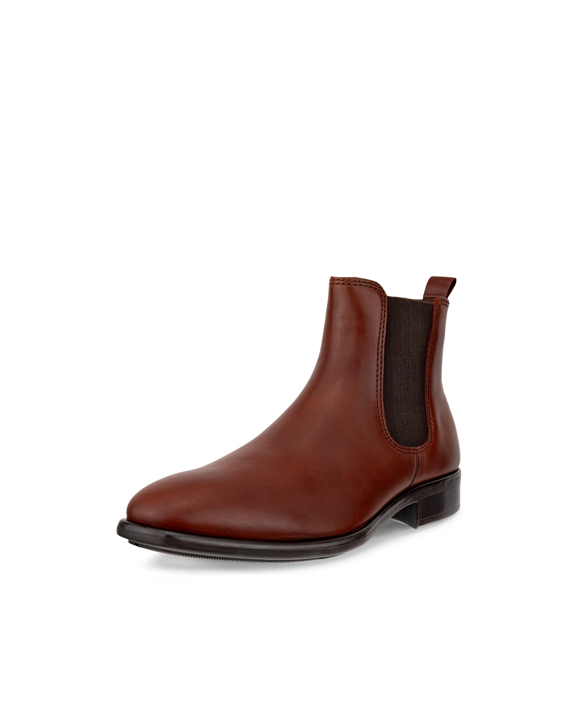 Men's ECCO® Citytray Leather Chelsea Boot - Brown - Main