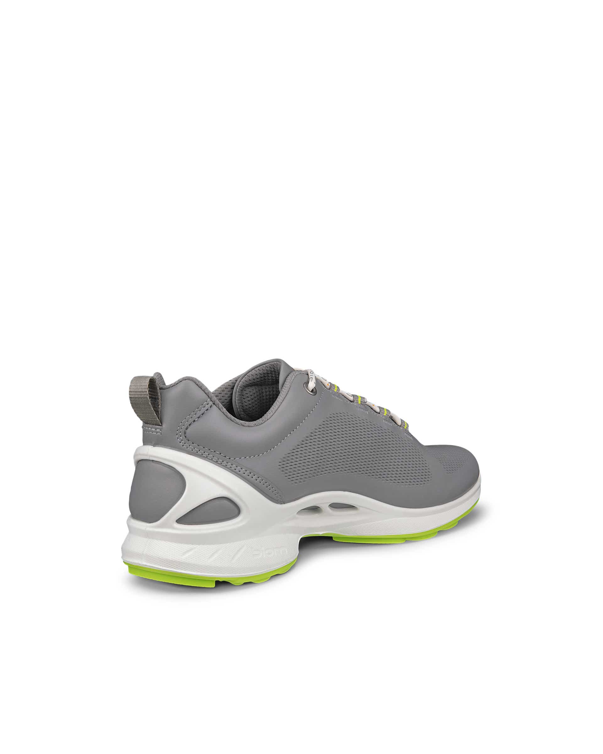 ECCO® BIOM FJUEL baskets en cuir pour homme - Gris - Back