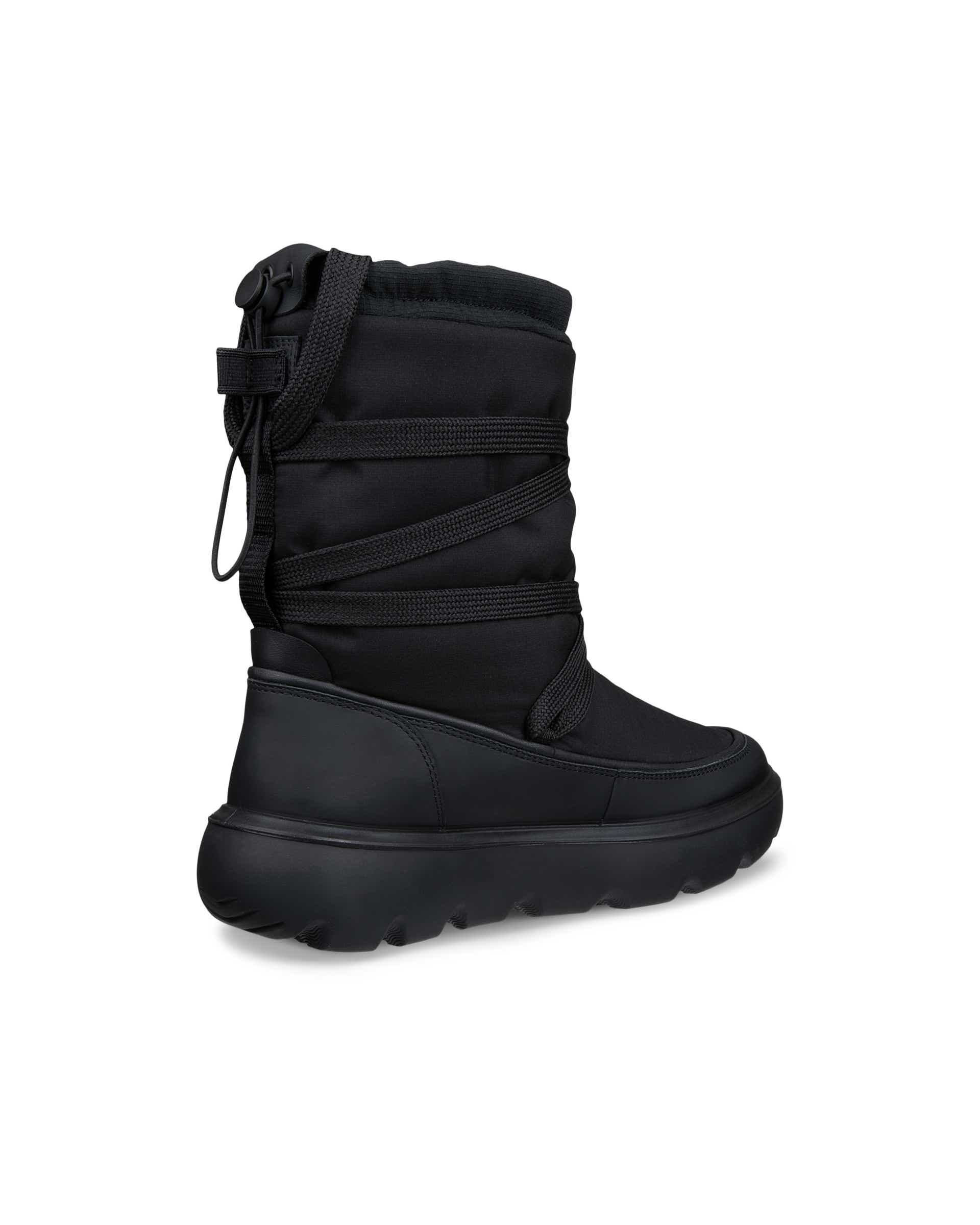 Botas impermeáveis inverno têxtil mulher ECCO® GLACIA - Preto - Back