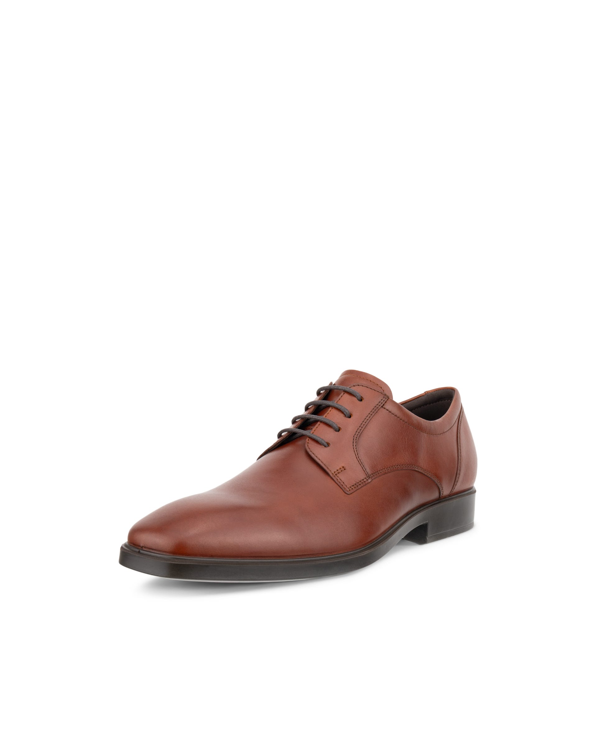 Men's ECCO® Metropole Milan Leather Derby Shoe - Brown - Main