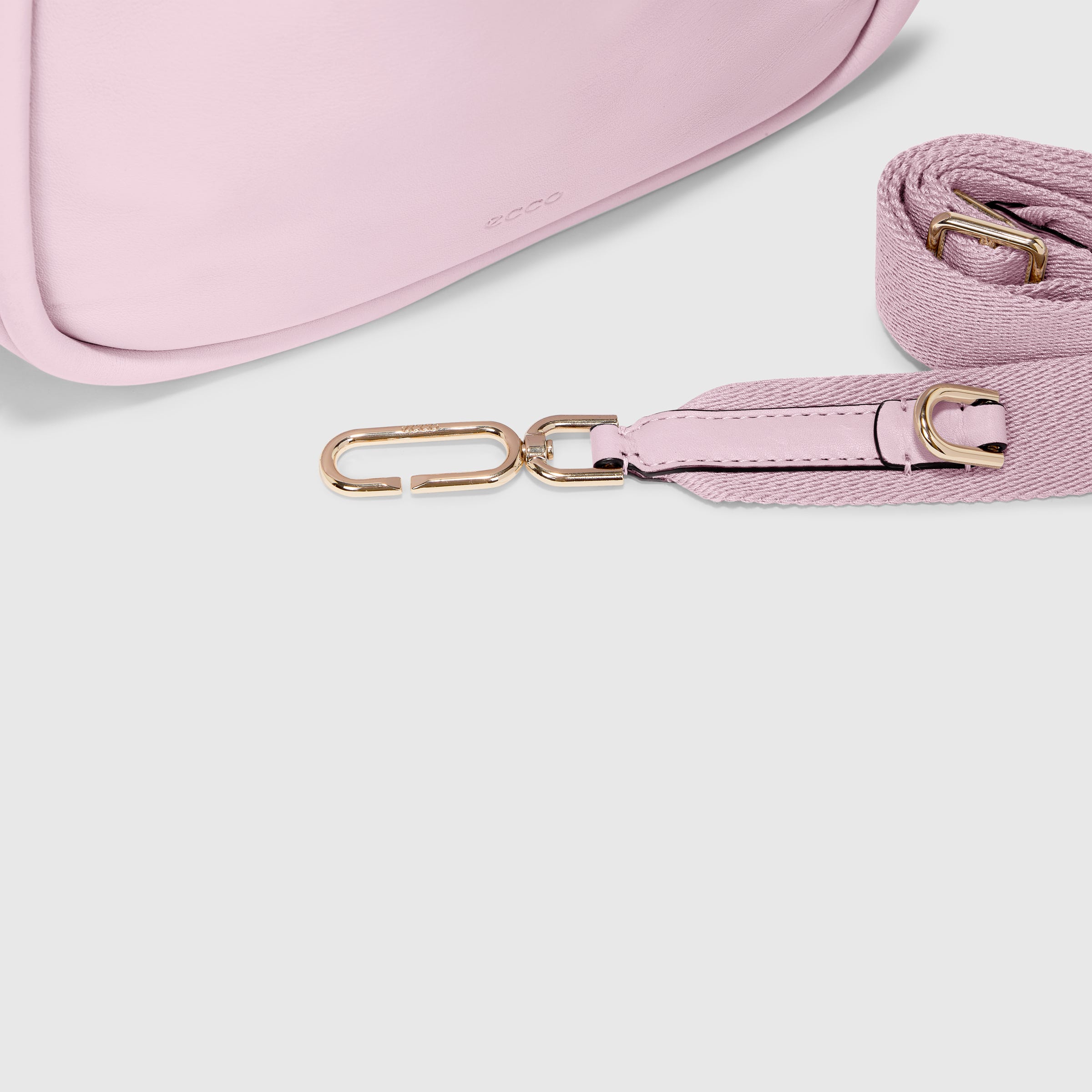 ECCO® Contact Leather Drawstring Bag - Pink - Detail-2