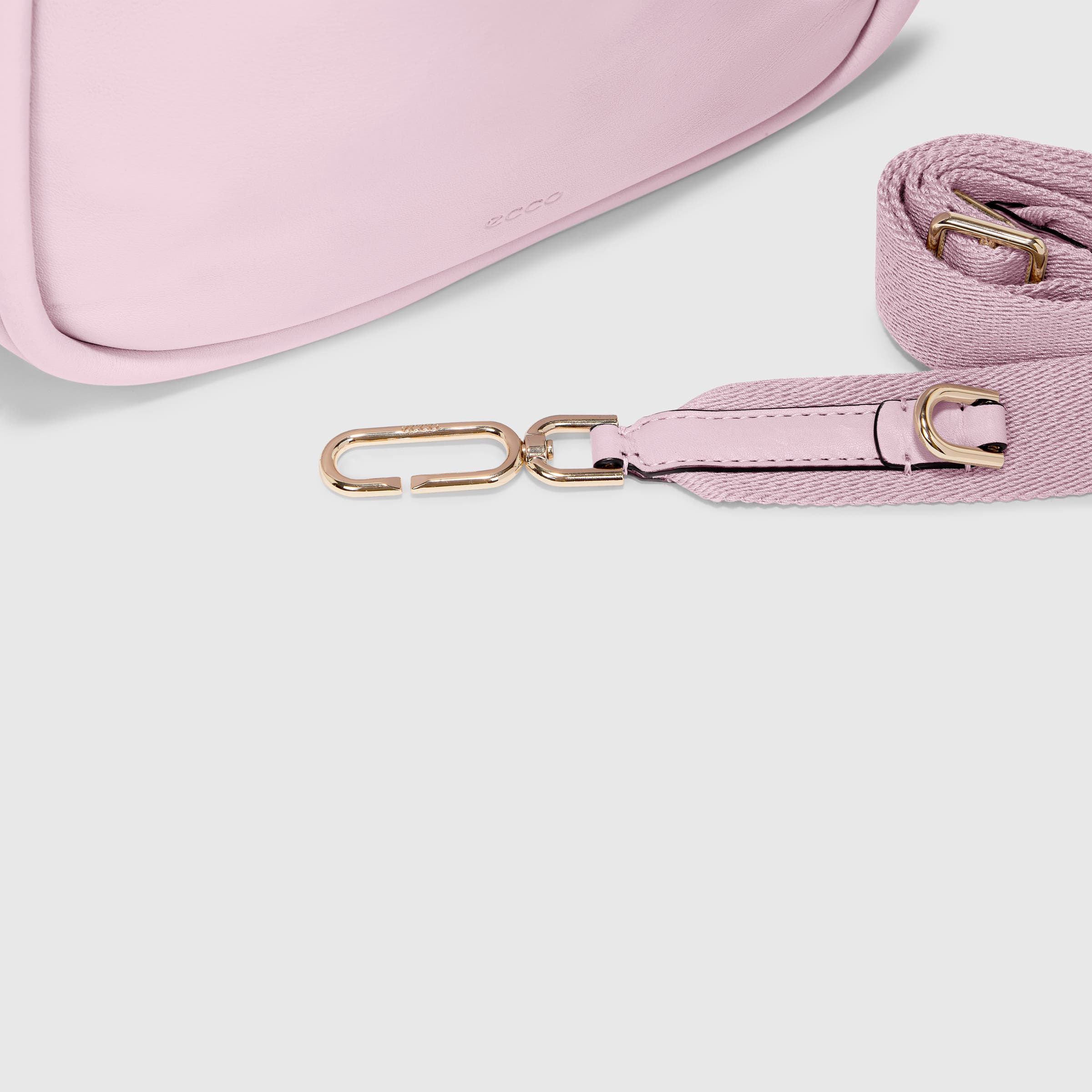 ECCO® Contact Leather Drawstring Bag - Pink - Detail-2