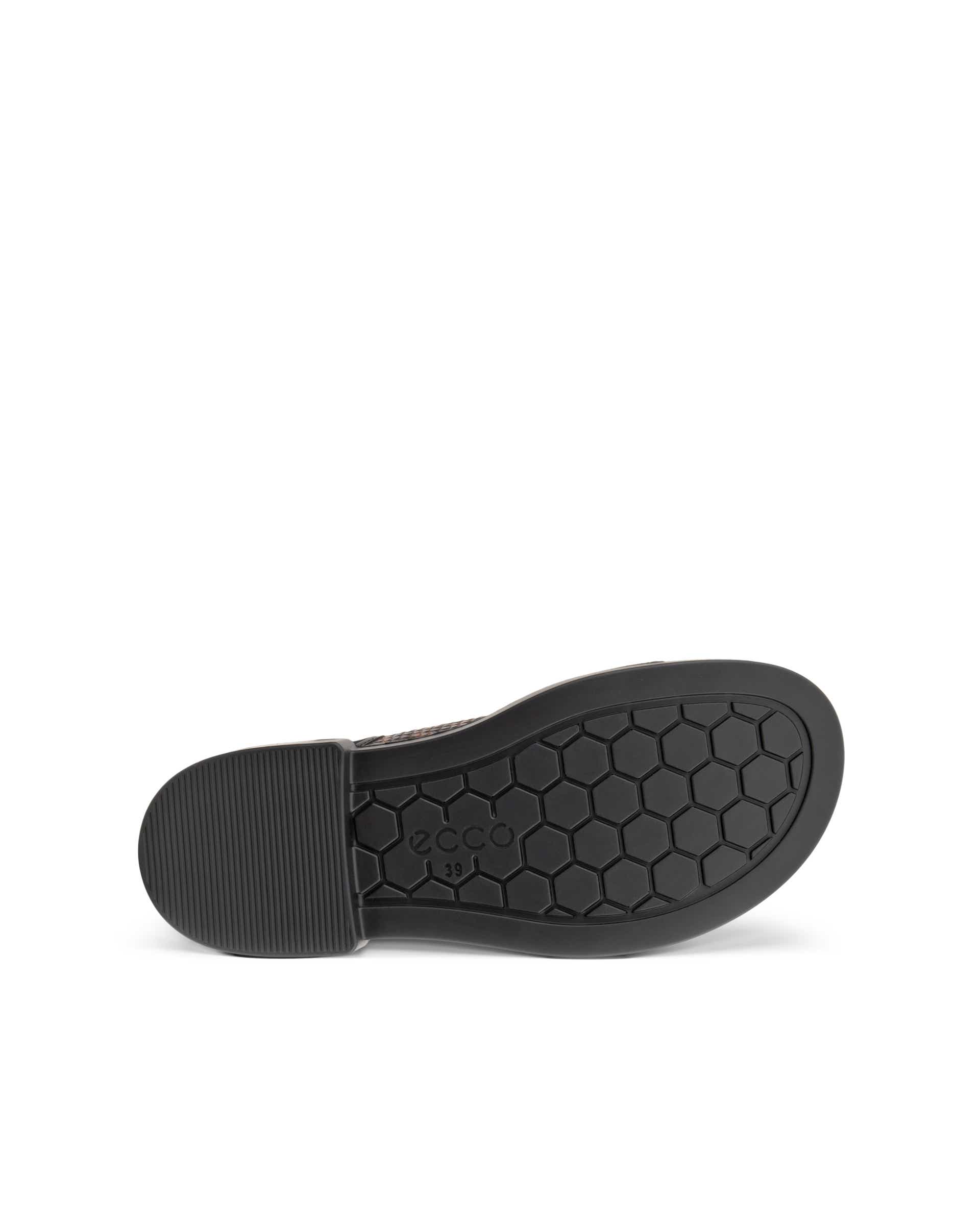 Women's ECCO® Metropole Seoul Leather Slingback Sandal - Brown - Sole