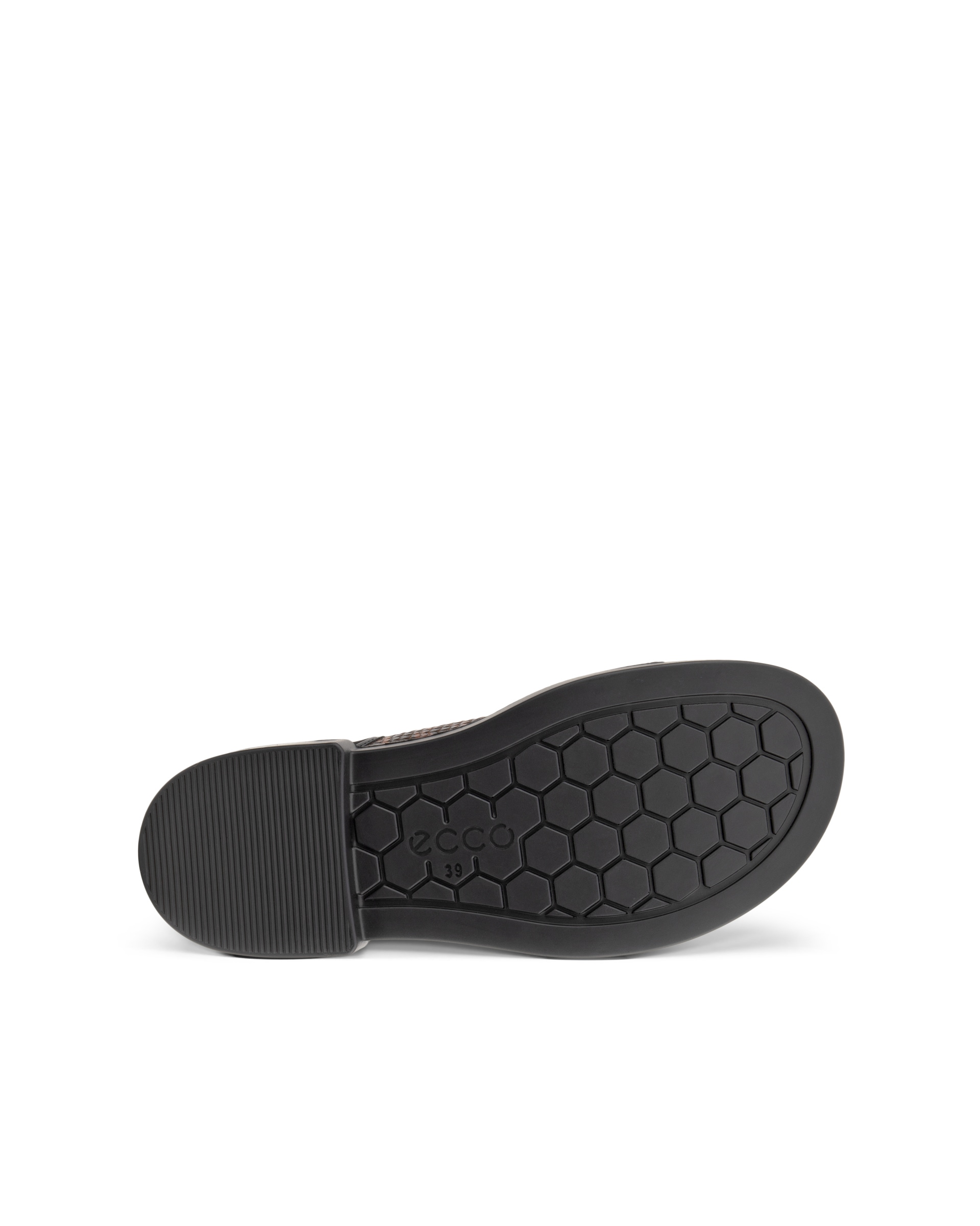 Women's ECCO® Metropole Seoul Leather Slingback Sandal - Brown - Sole