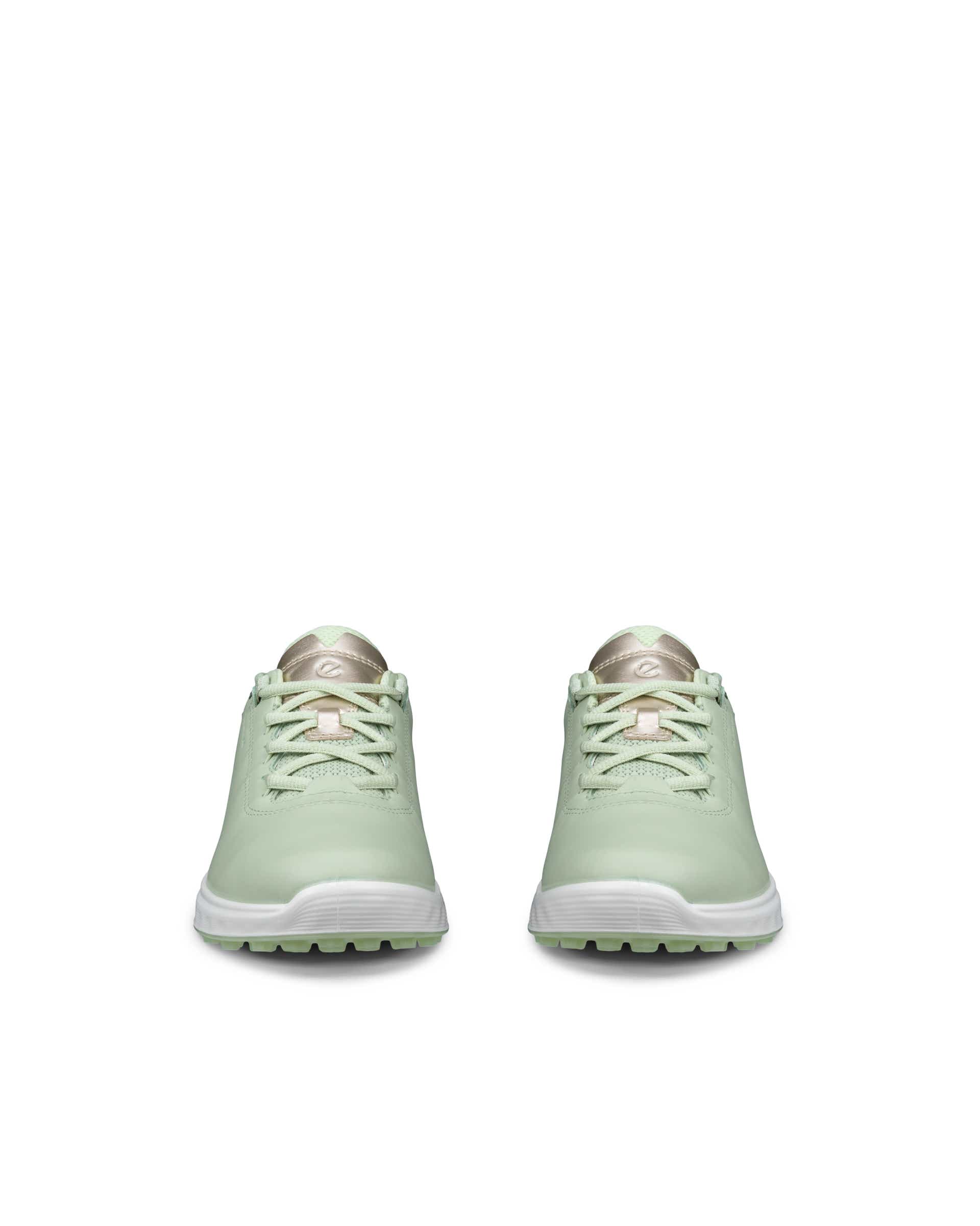 Women's ECCO® Golf S-Casual Leather Waterproof Golf Shoe - Green - Front pair