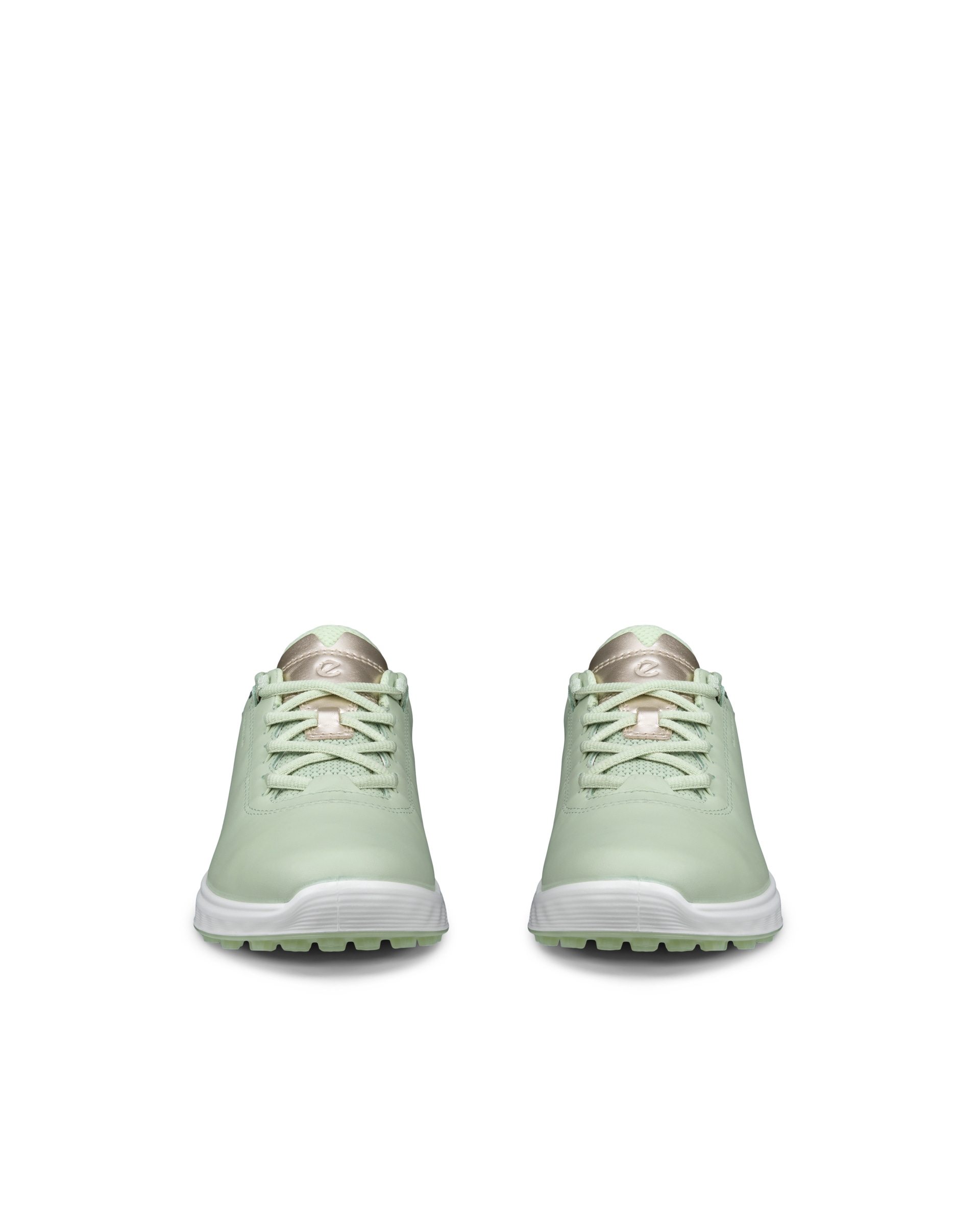 Women's ECCO® Golf S-Casual Leather Waterproof Golf Shoe - Green - Front pair