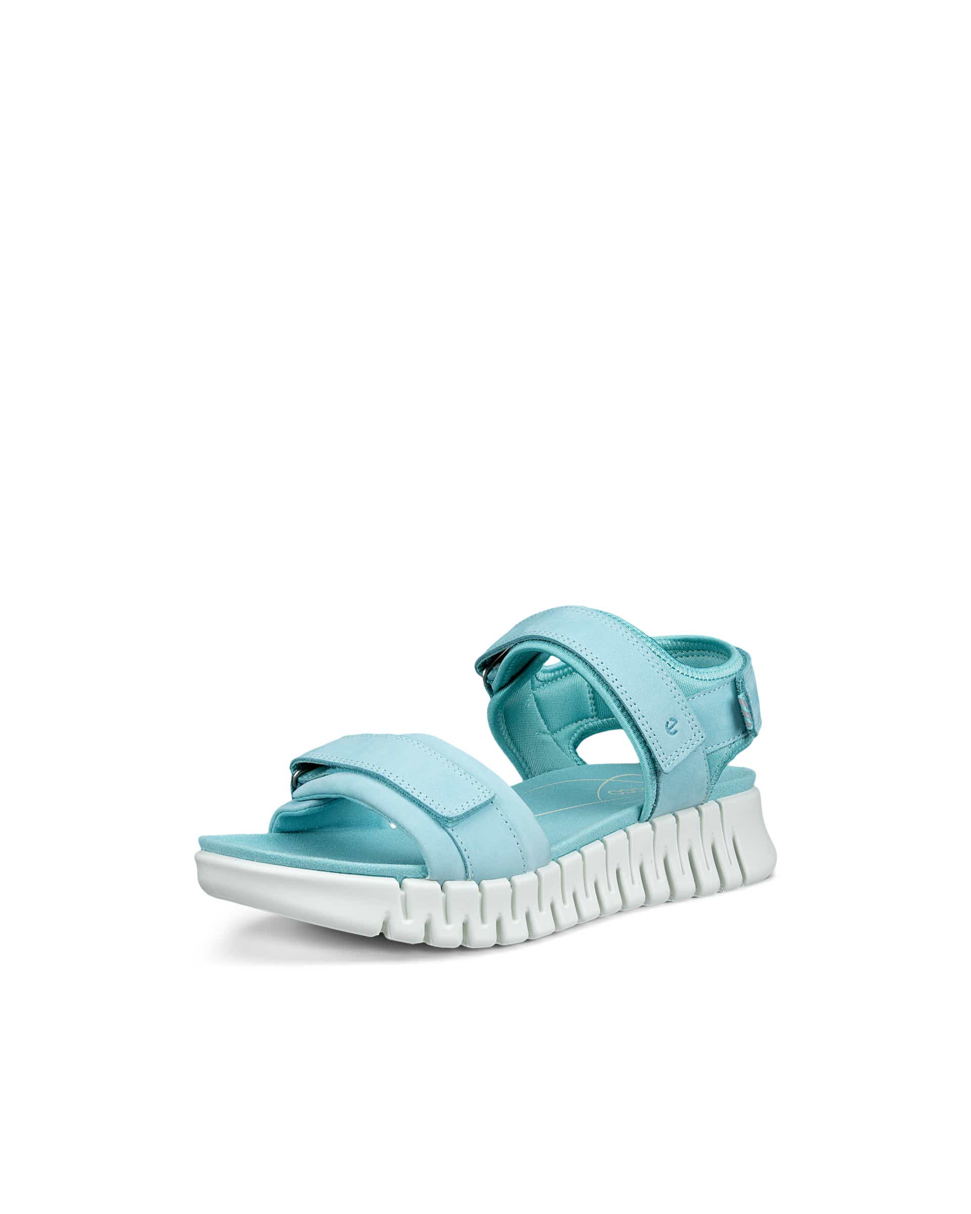 ECCO Gruuv ウィメンズ ヌバックヒールサンダル - ブルー - Main