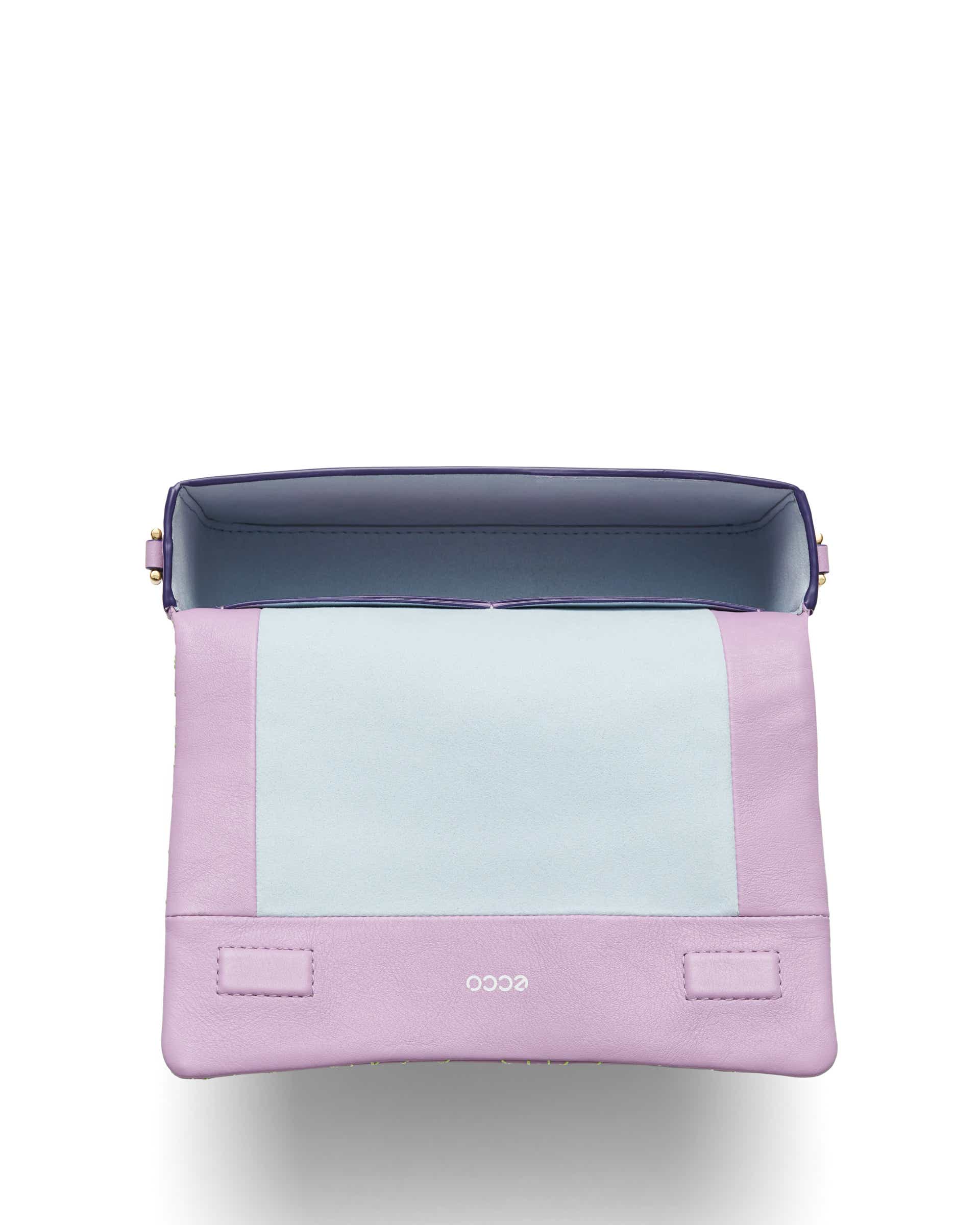 ECCO Pinch Small Quilted Wave レザーショルダーバッグ | パープル ECCO Pinch Small Quilted Wave レザーショルダーバッグ | パープル