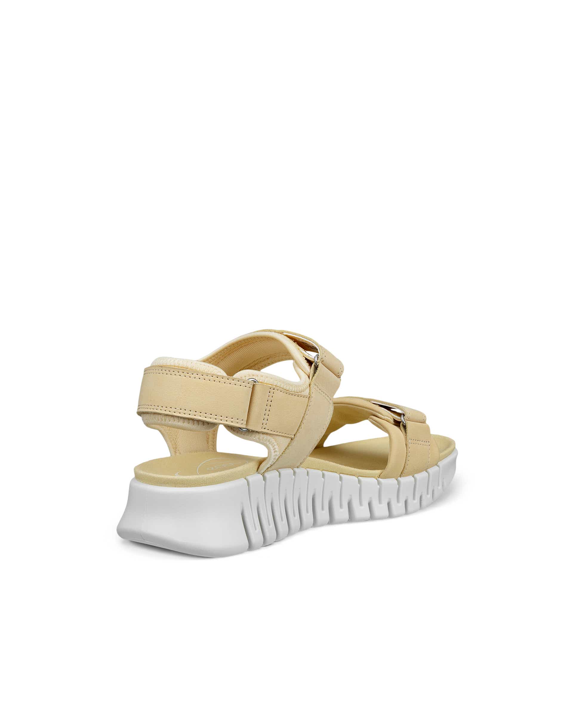 ECCO Gruuv ウィメンズ ヌバックヒールサンダル - イエロー - Back