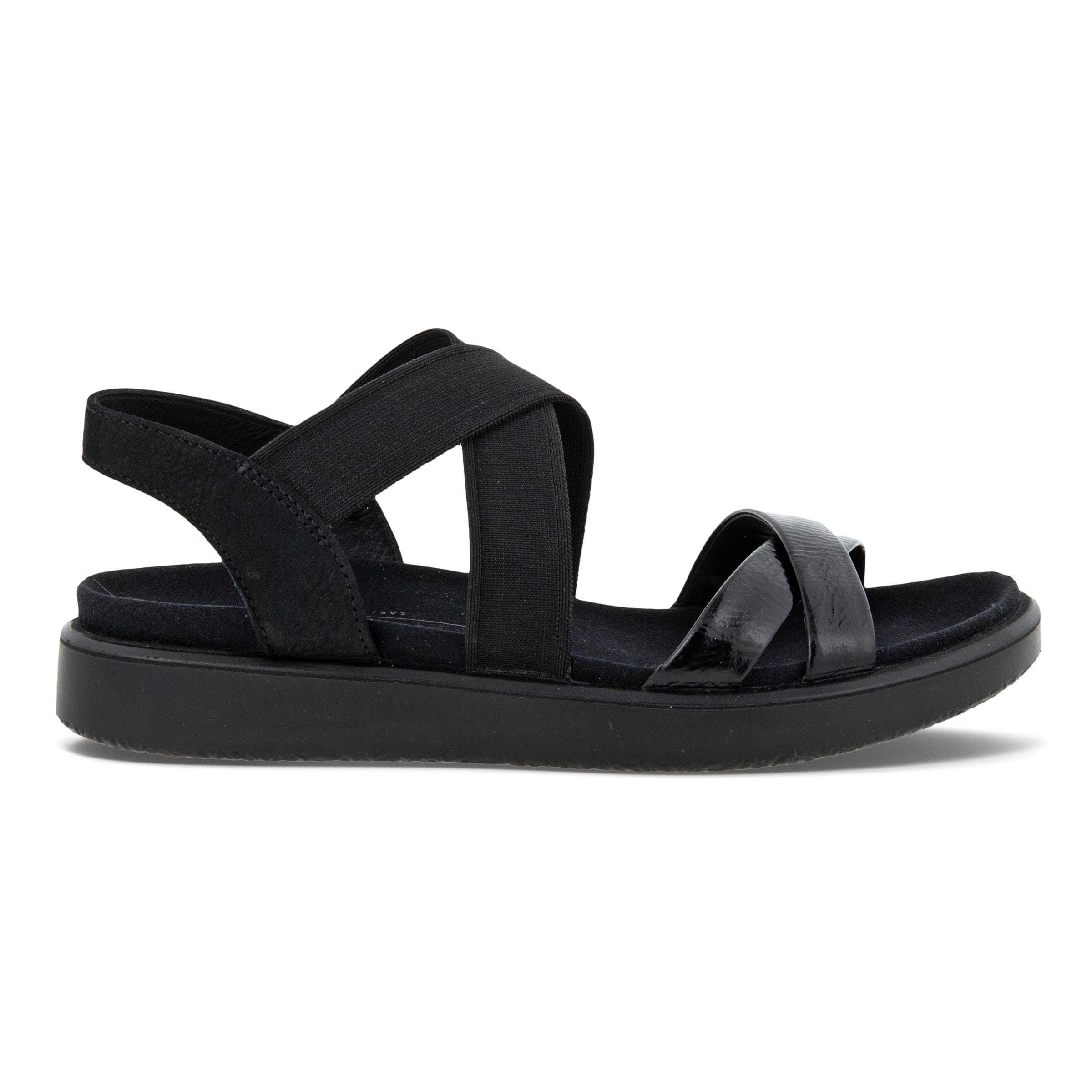 ECCO FLOWT W Flat Sandal - Black - Outside