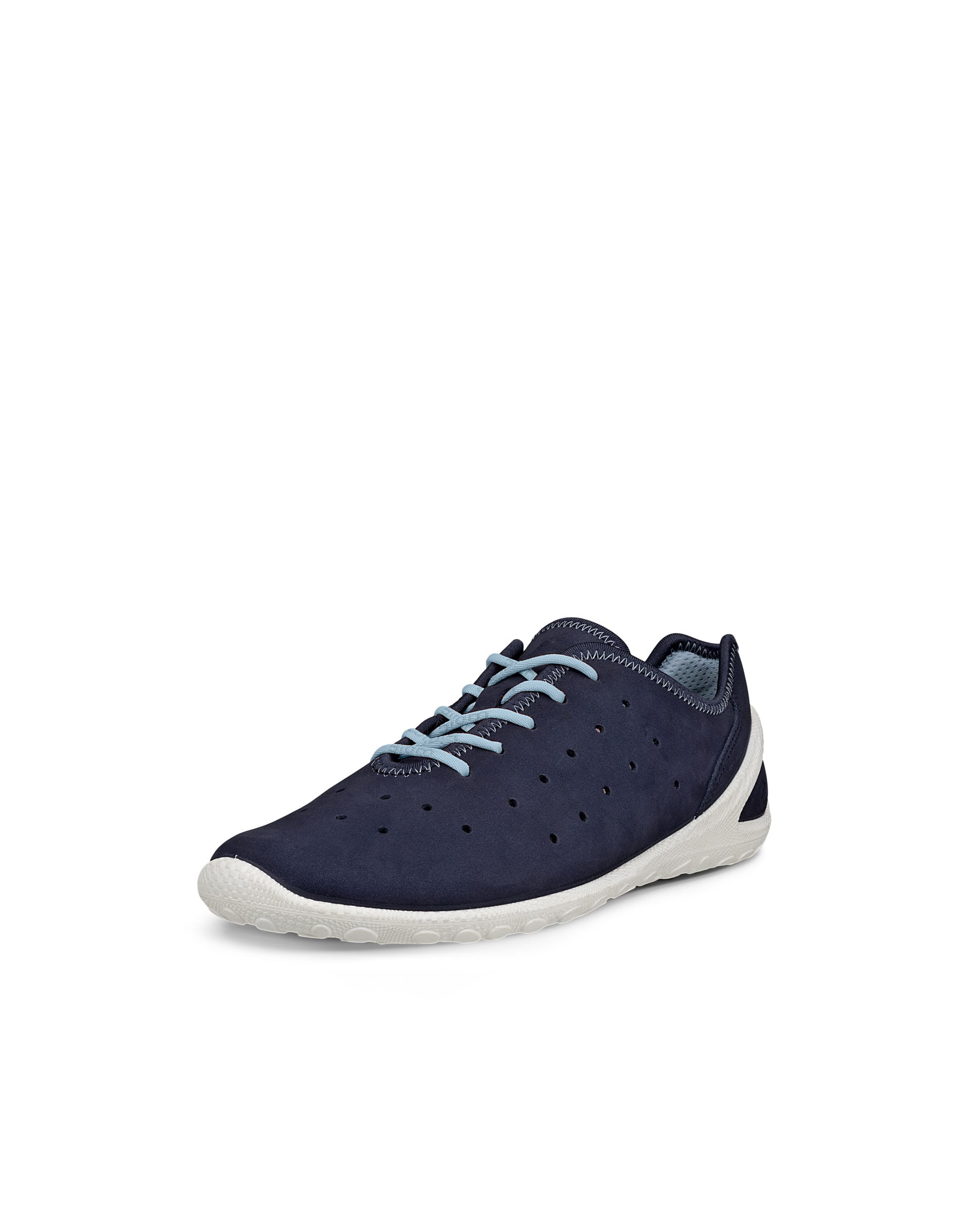 Damskie nubukowe sneakersy ECCO® BIOM EVERYDAY - Niebieski - Outside