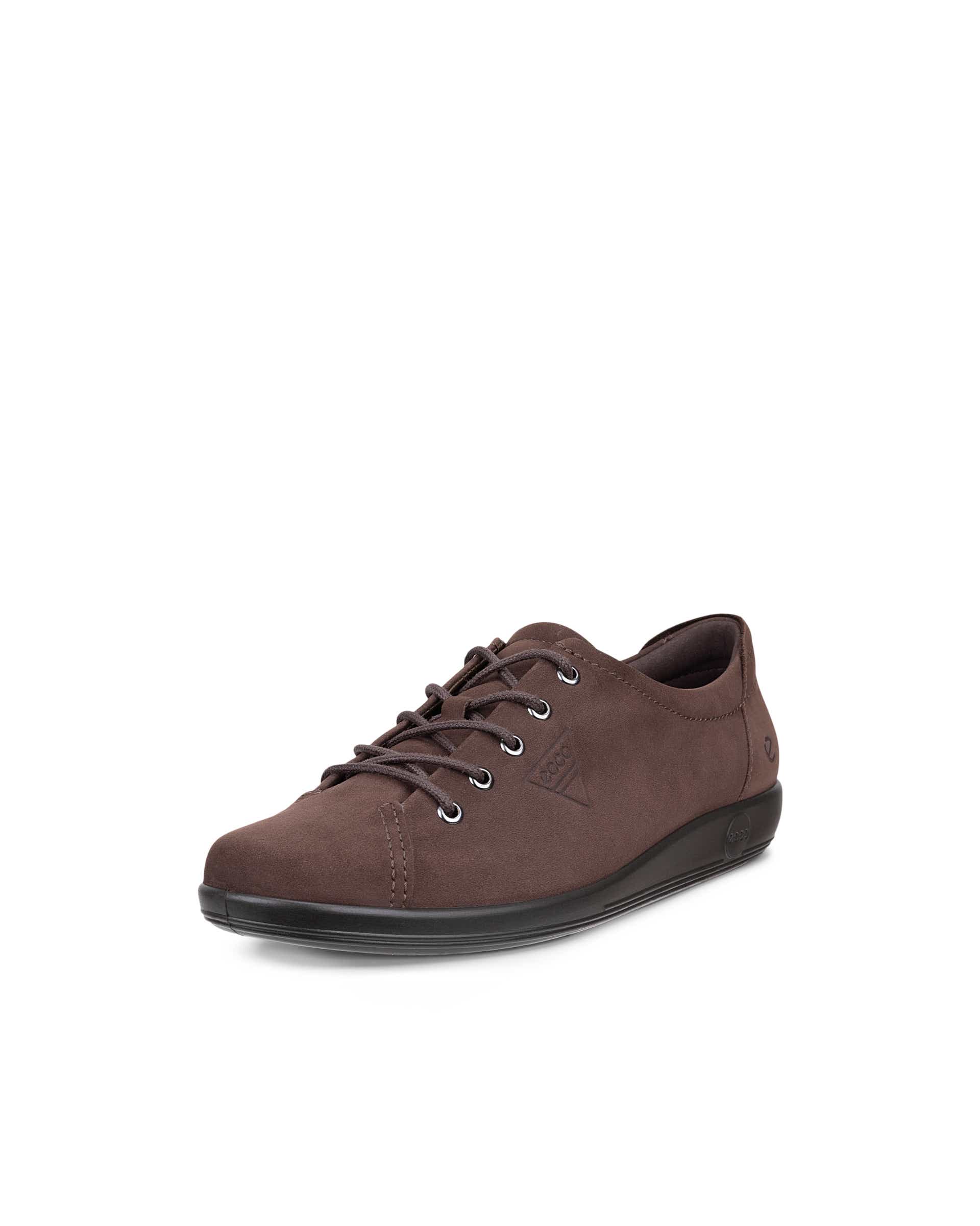 Sapatos atacadores nobuck mulher ECCO® SOFT 2.0 - Castanho - Main