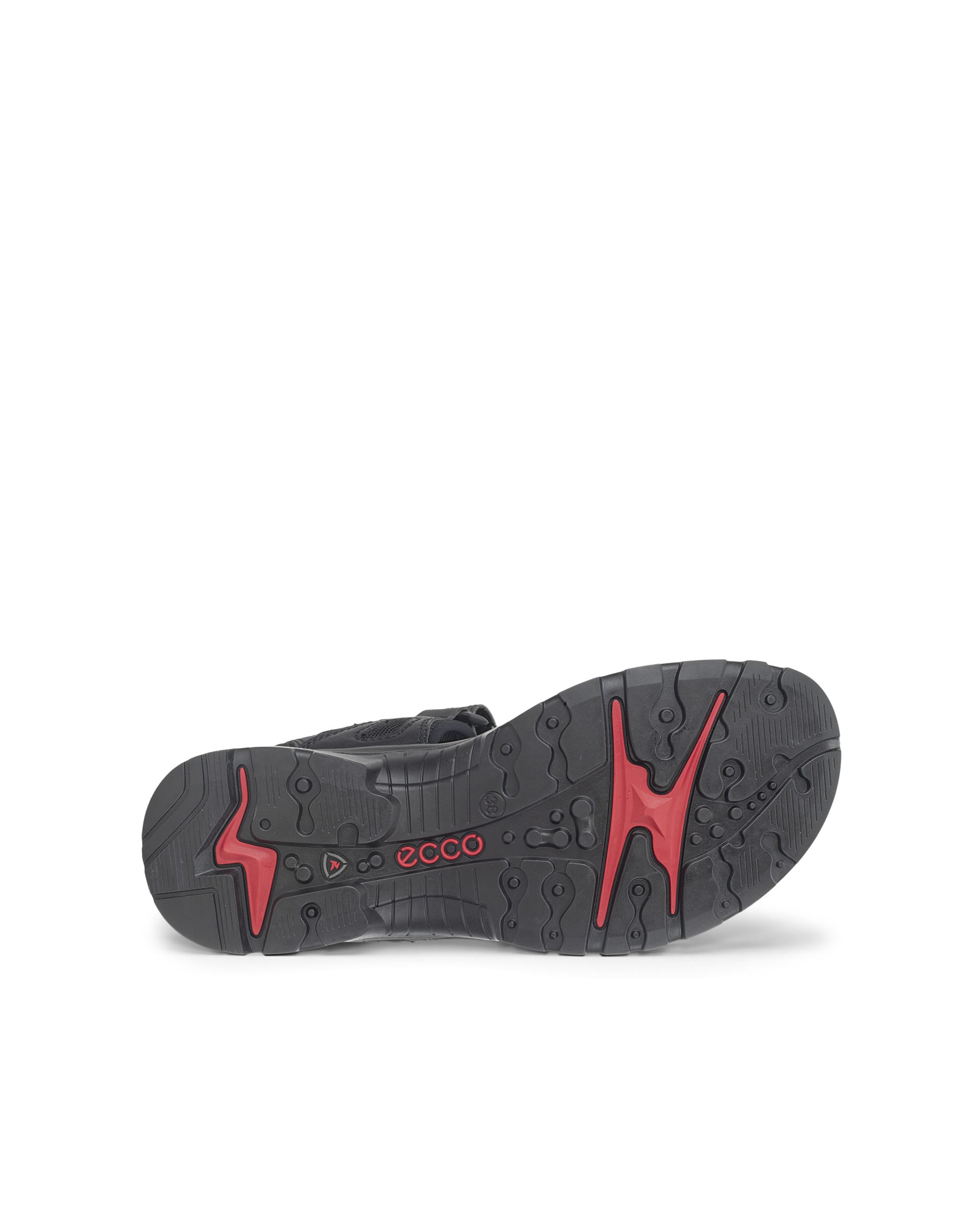 Women's ECCO® Offroad Textile Two Strap Sandal - Black - Sole