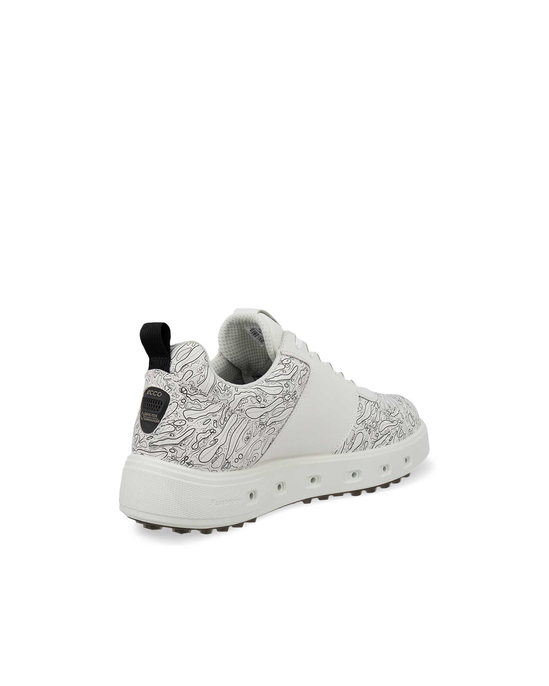 Pánská kožená Gore-Tex golfová obuv ECCO® Golf Street 720 - Bílá - Back