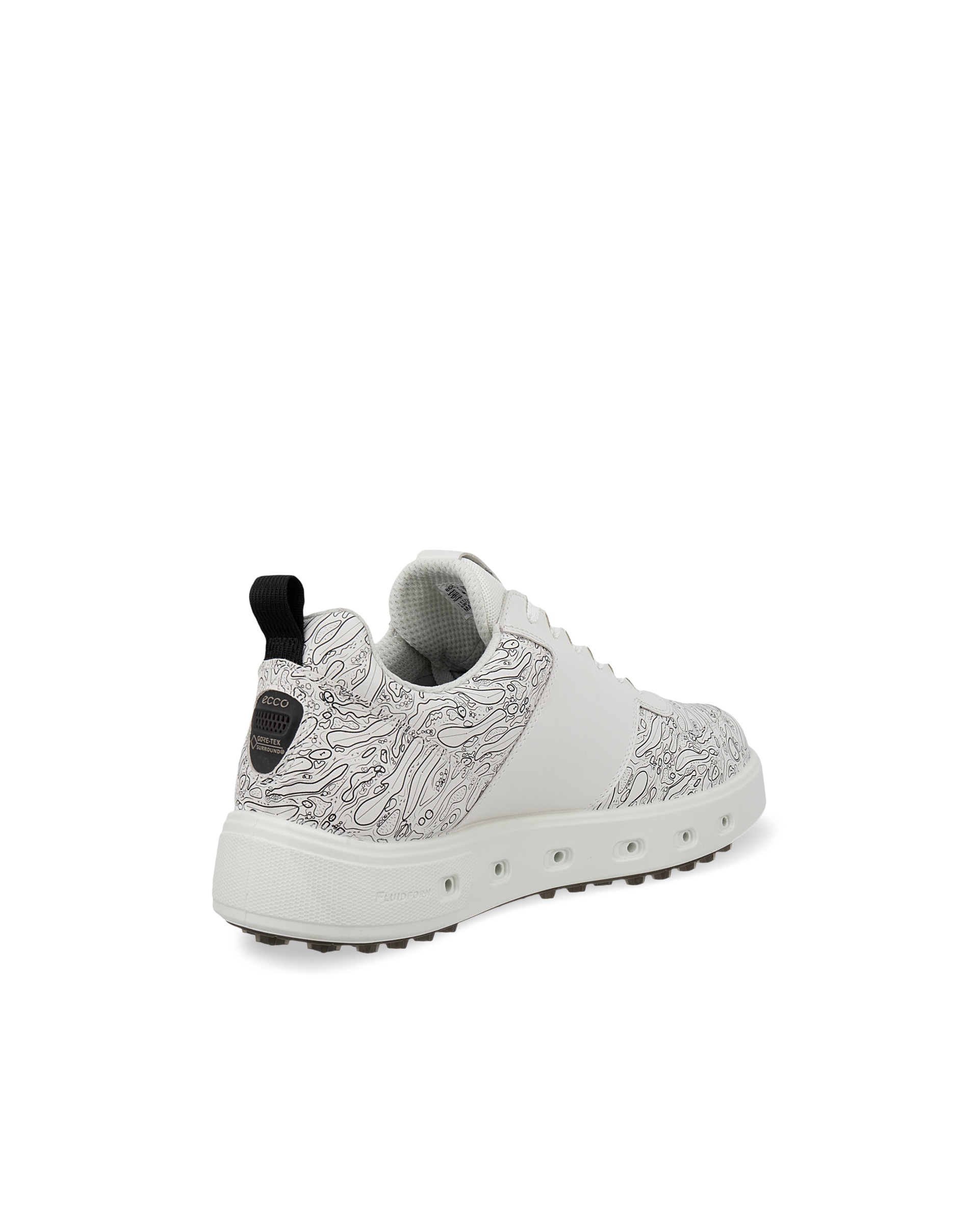 Pánská kožená Gore-Tex golfová obuv ECCO® Golf Street 720 - Bílá - Back