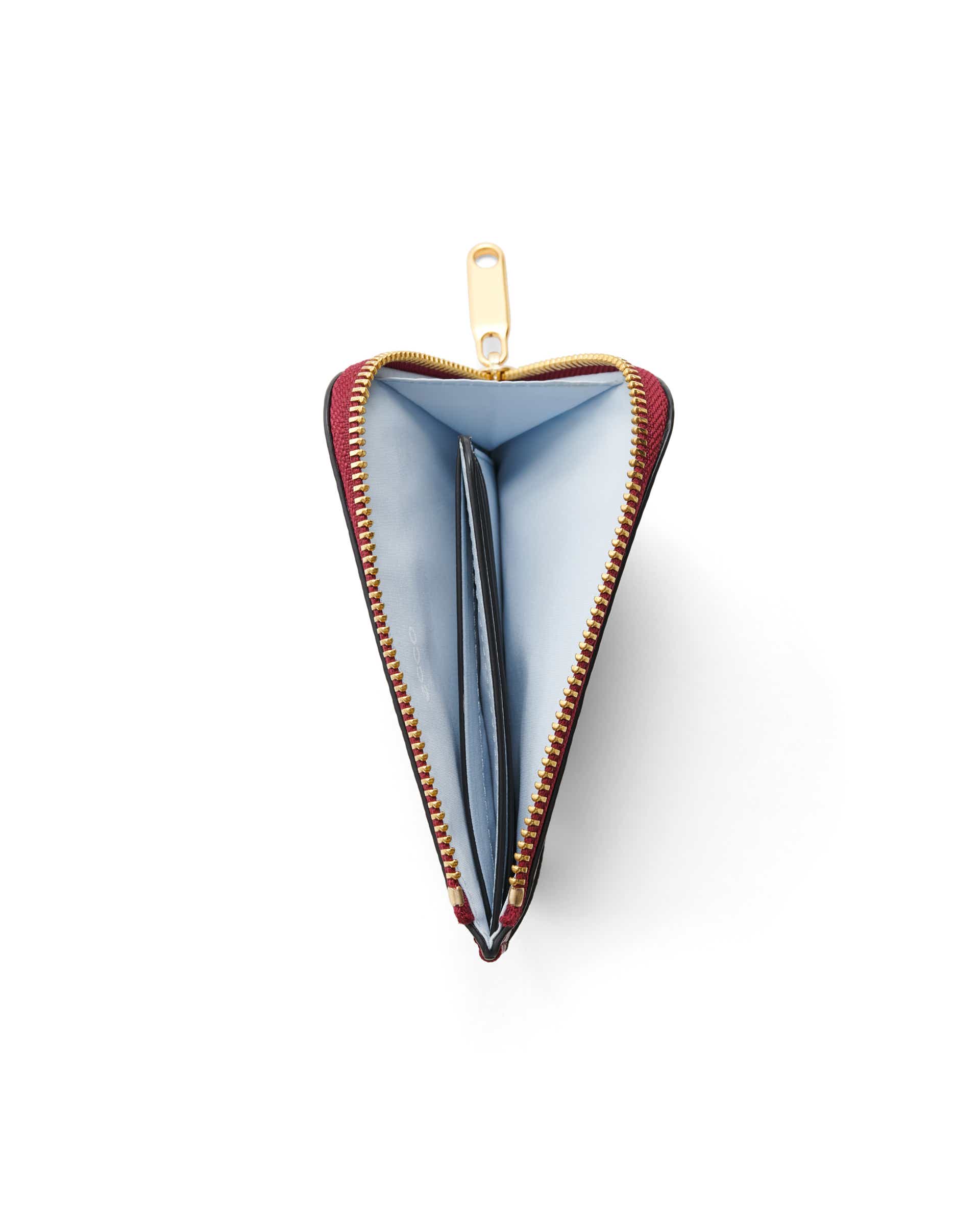 ECCO Card Case Zipped Pebbled レザーカードケース - レッド - Birdeye
