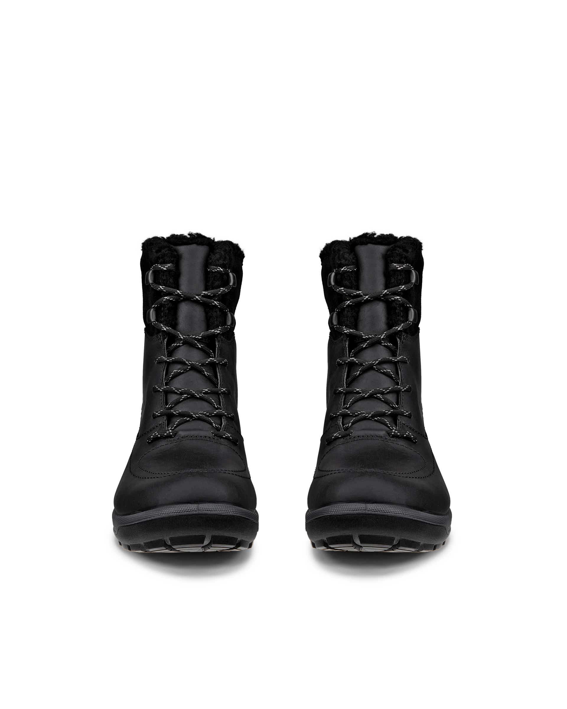 Women's ECCO® Trace Lite Waterproof Oiled Nubuck Boot - Black - Front pair