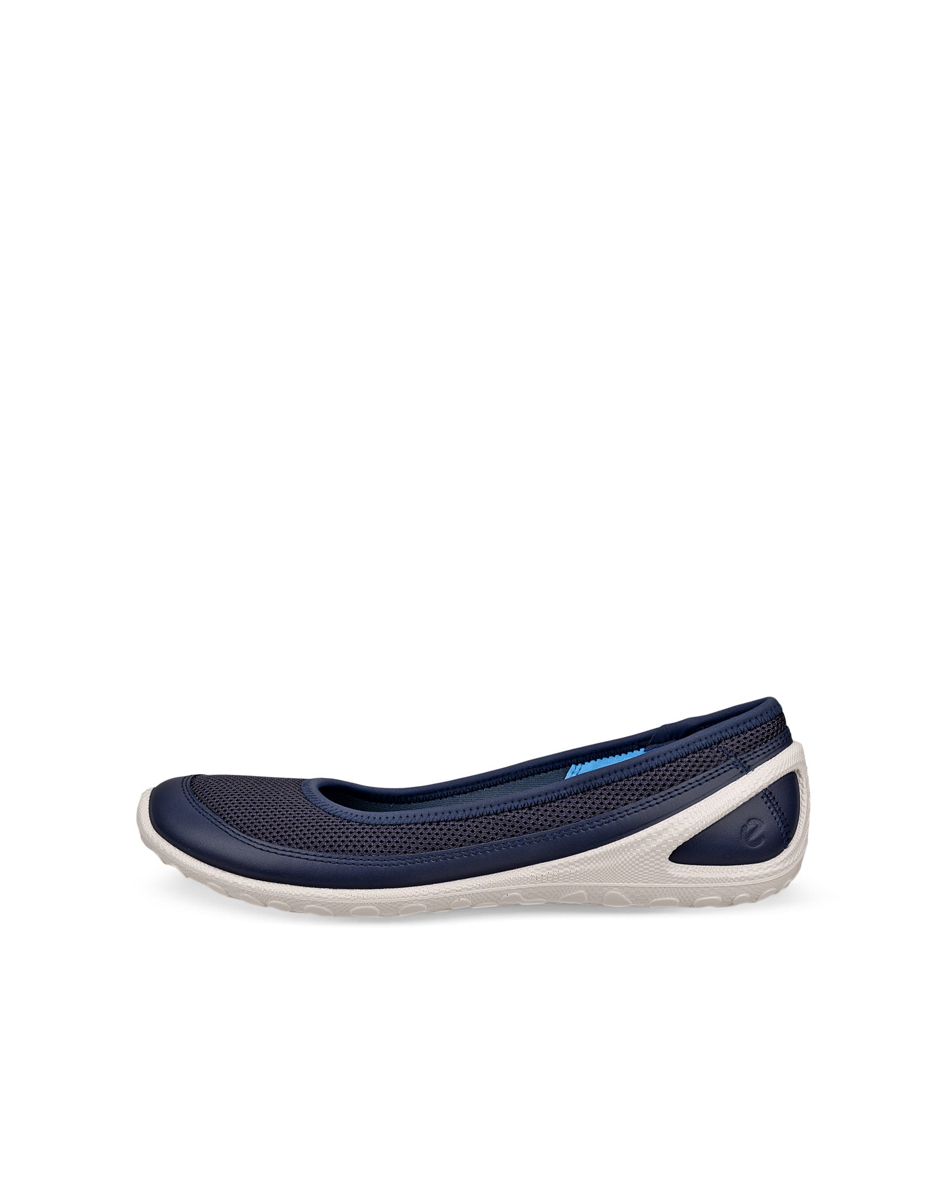 Women's ECCO® Biom Lite Textile Ballerina - Blue - Outside