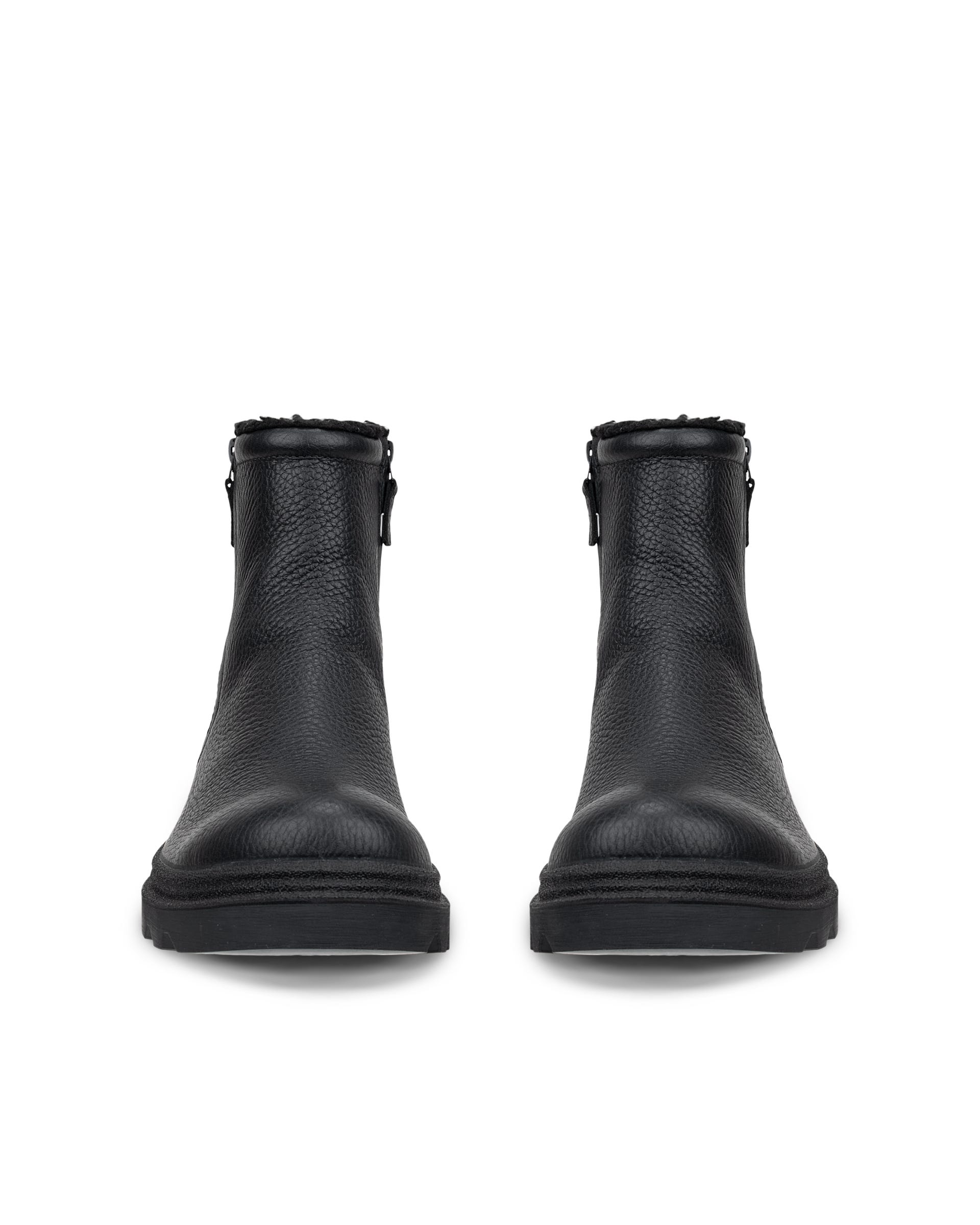 Men's ECCO® Grainer Leather Waterproof Boot - Black - Outside