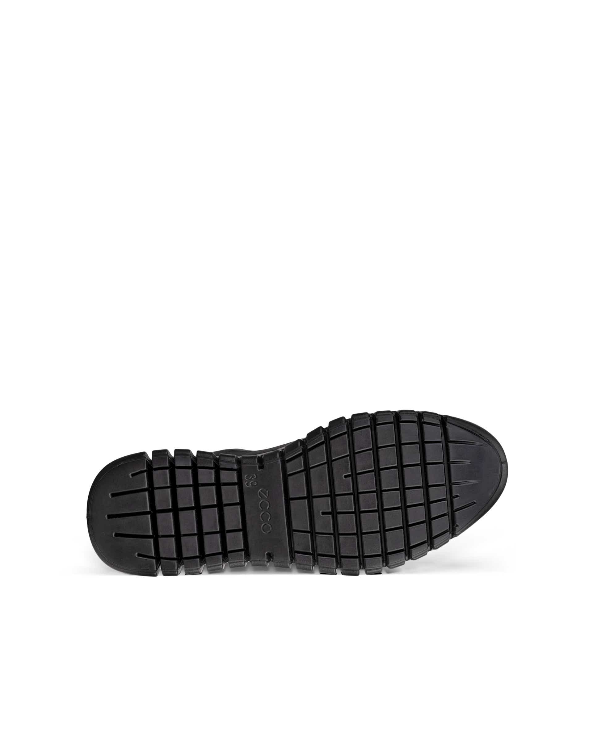 Women's ECCO® Gruuv Leather Slip-On - Black - Sole
