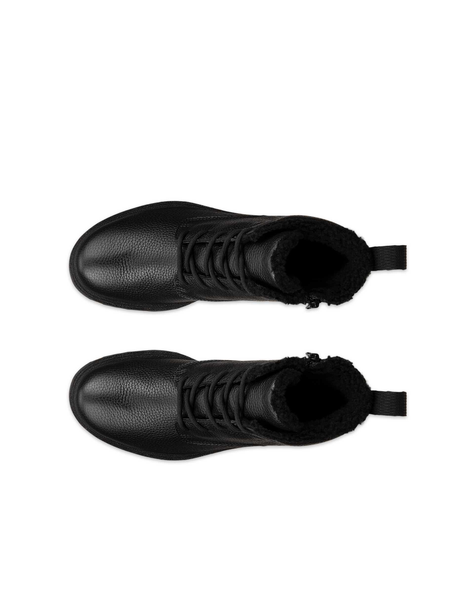 Botas impermeáveis couro mulher ECCO® GRAINER - Preto - Top left pair