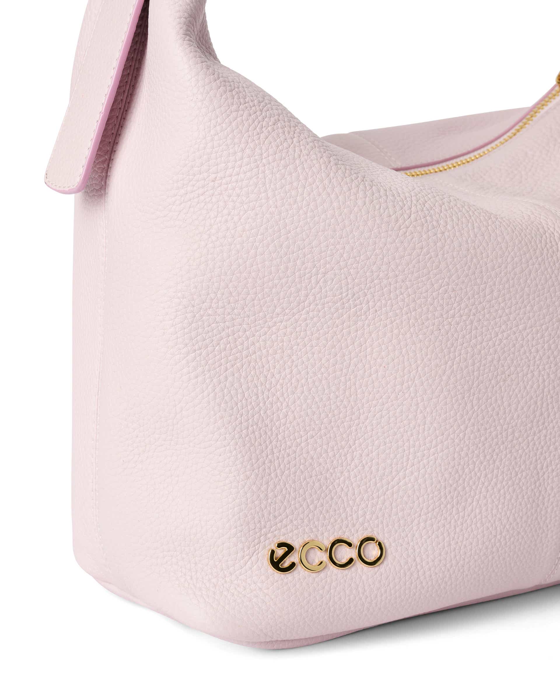 ECCO Hobo Soft Pebbled レザーホーボーバッグ | ピンク