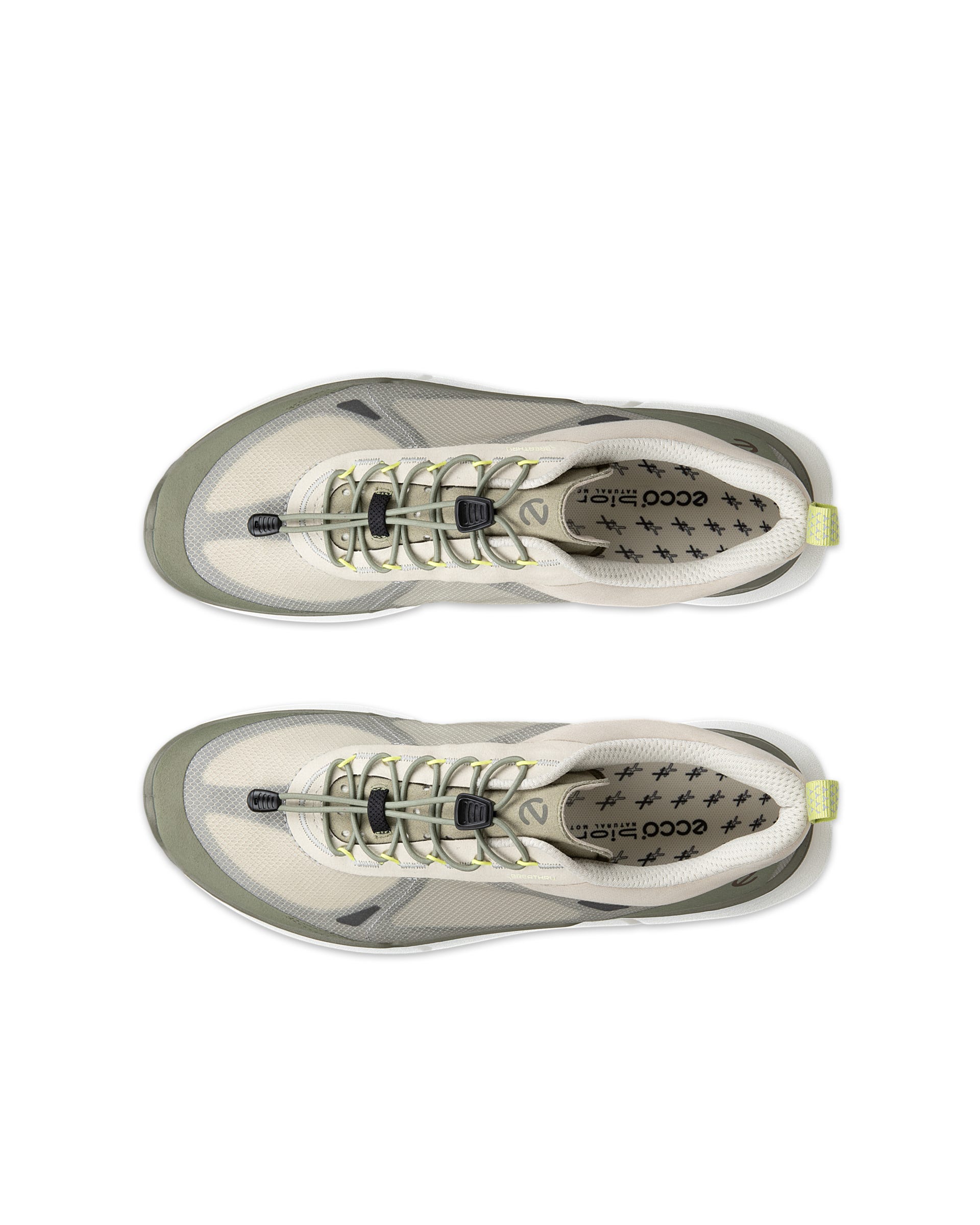 Pánské textilní outdoorové tenisky ECCO® BIOM 2.2 - Zelená - Top left pair