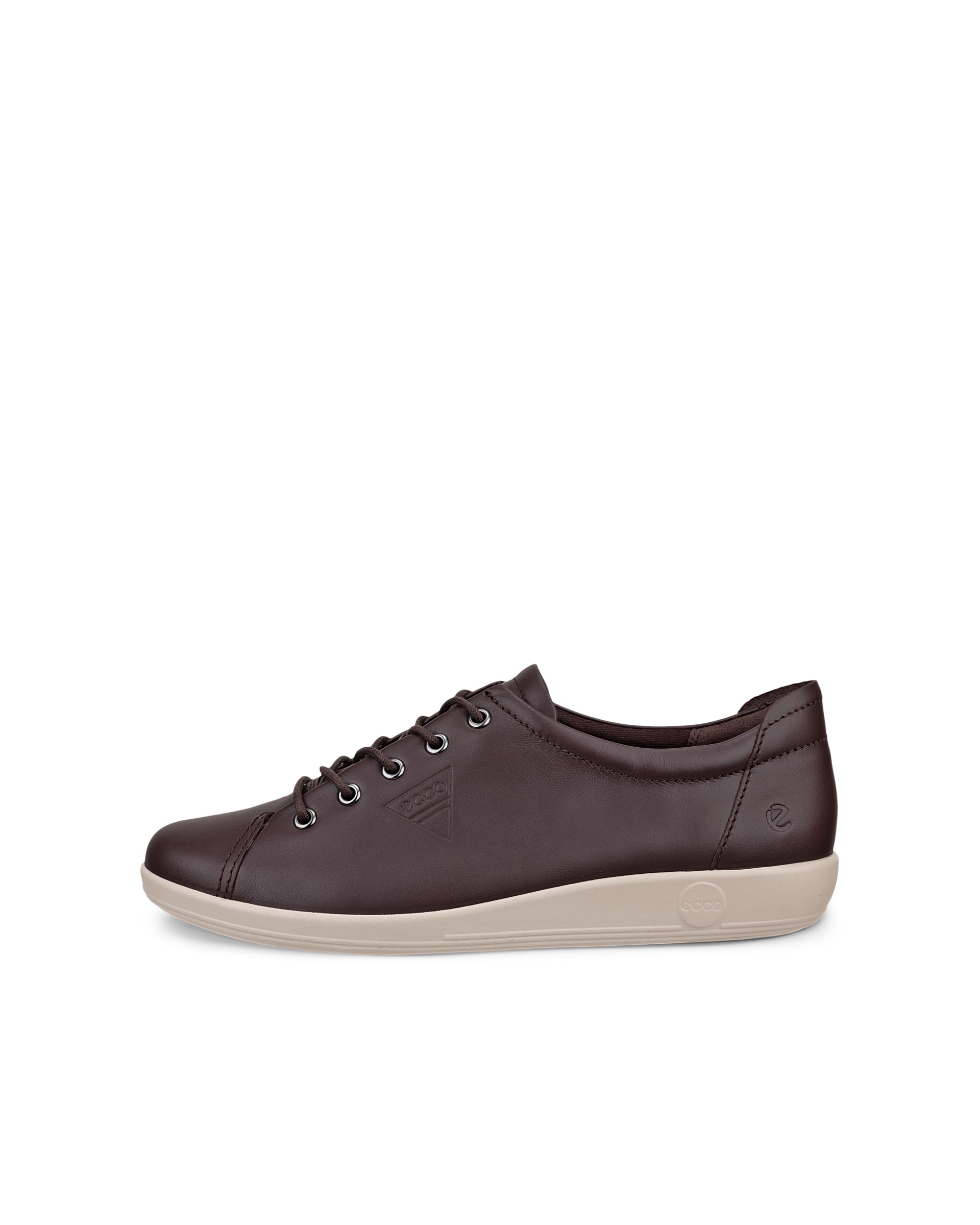 ECCO® Soft 2.0 Damen Sneaker aus Nubukleder - Braun - Outside