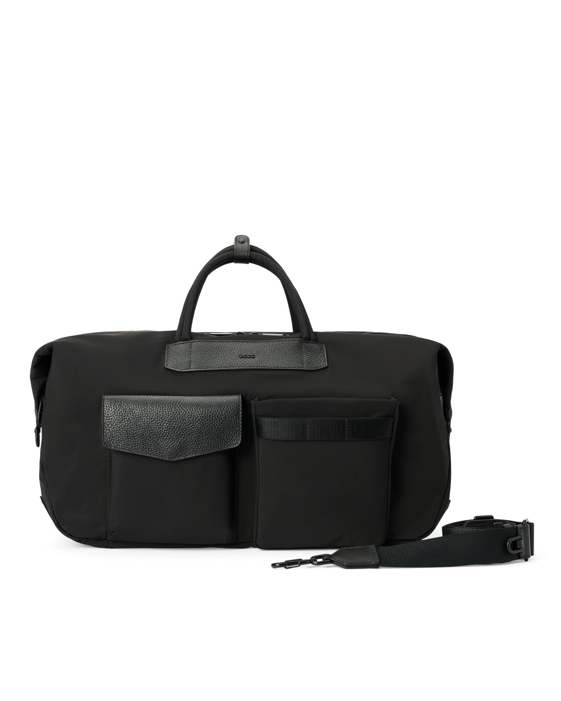 ECCO® Voyager - Leather Travel 48hr Weekender Bag - Black - Main