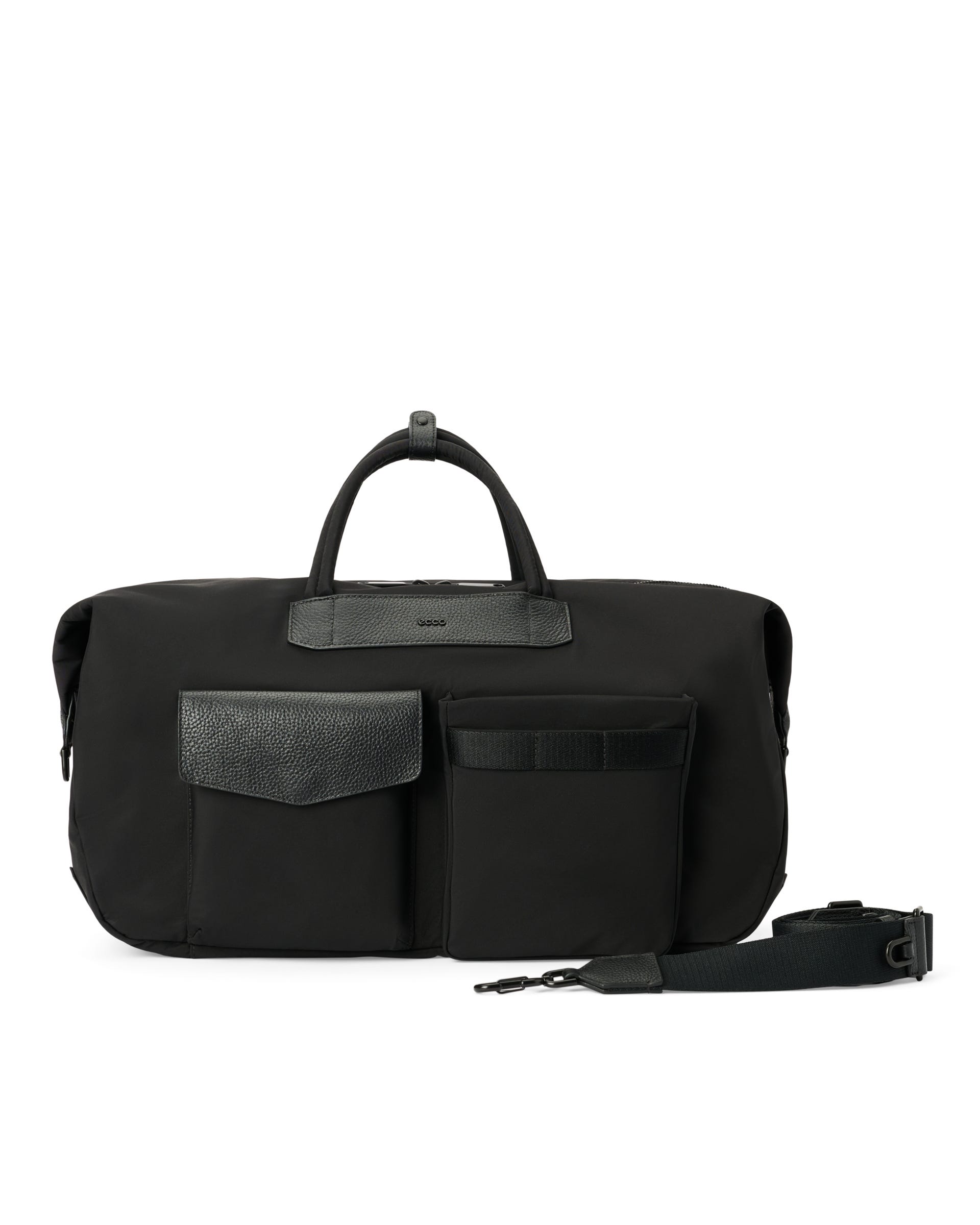ECCO® Voyager - Leather Travel 48hr Weekender Bag - Black - Main