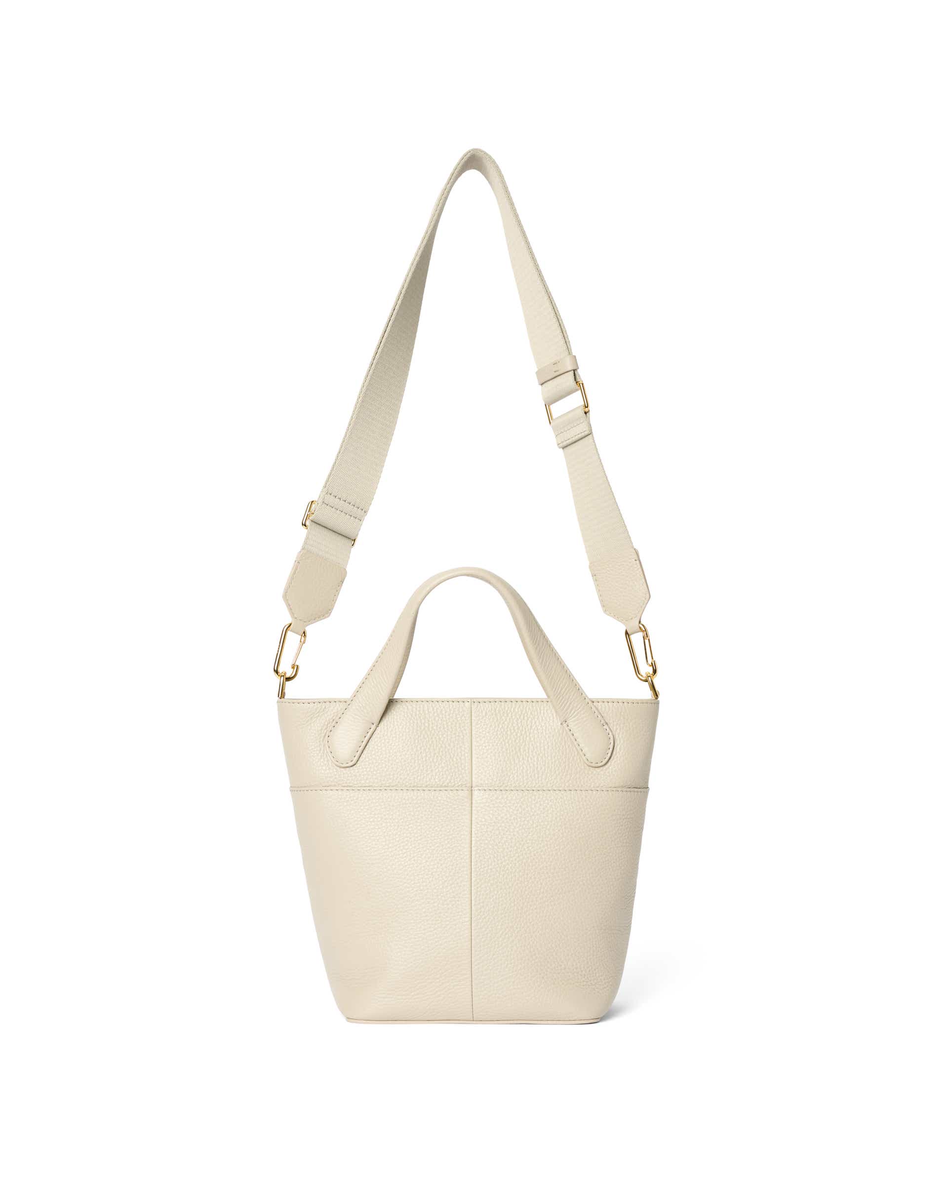 ECCO® Essential leren shopper - Beige - Back