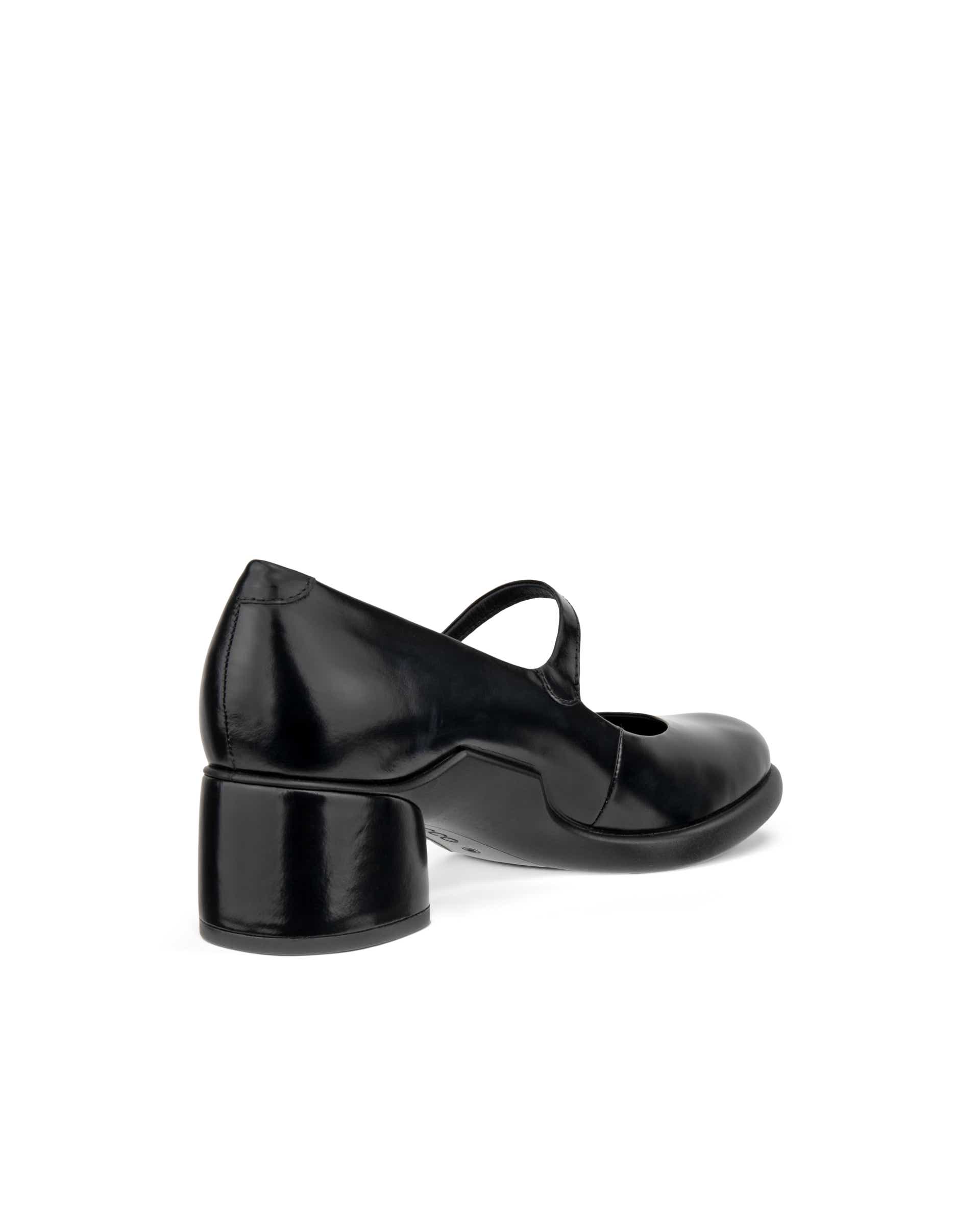 Dámské kožené lodičky na blokovém podpatku ECCO® Sculpted LX 35 - Černá - Back
