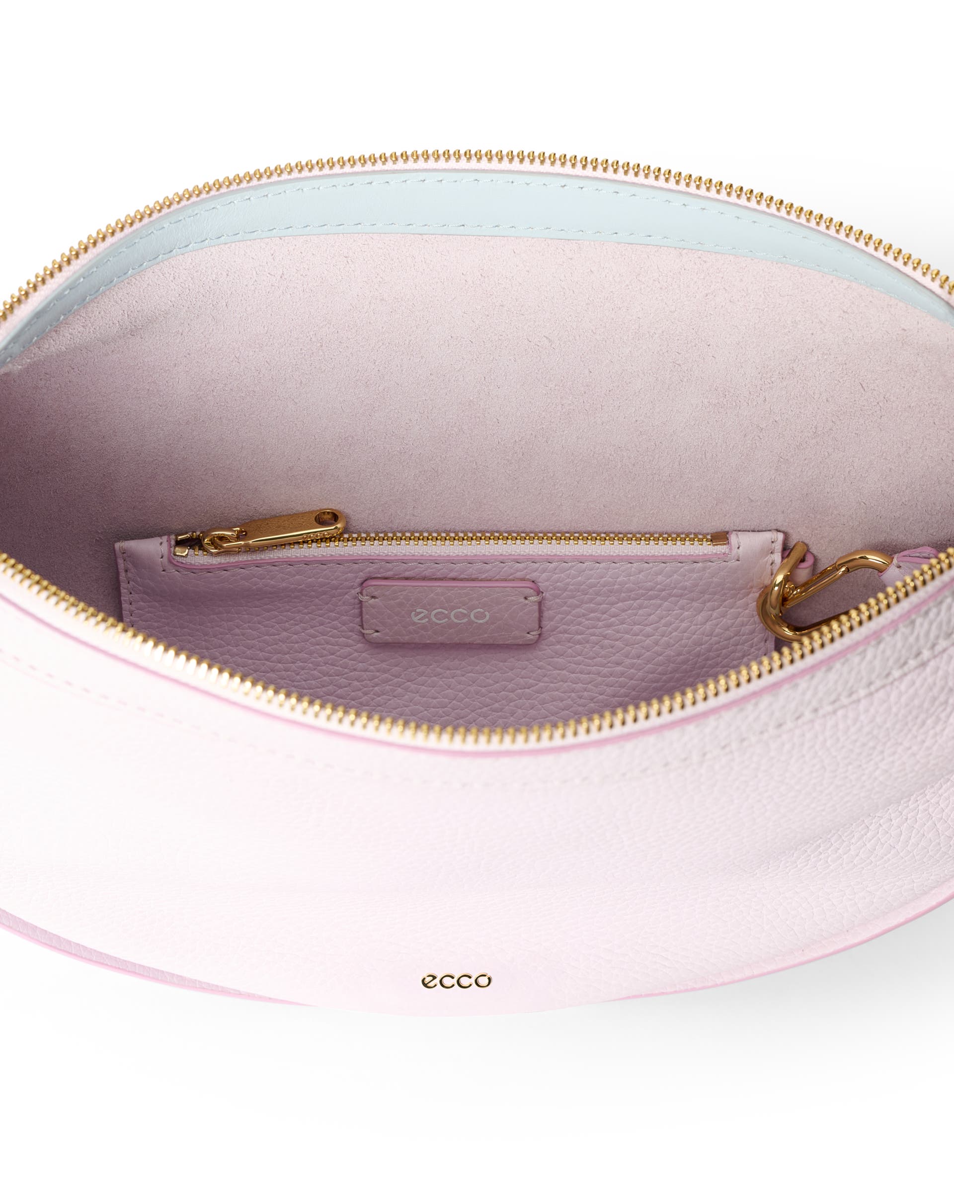 ECCO Fortune Soft Pebbled レザーショルダーバッグ - ピンク - Inside