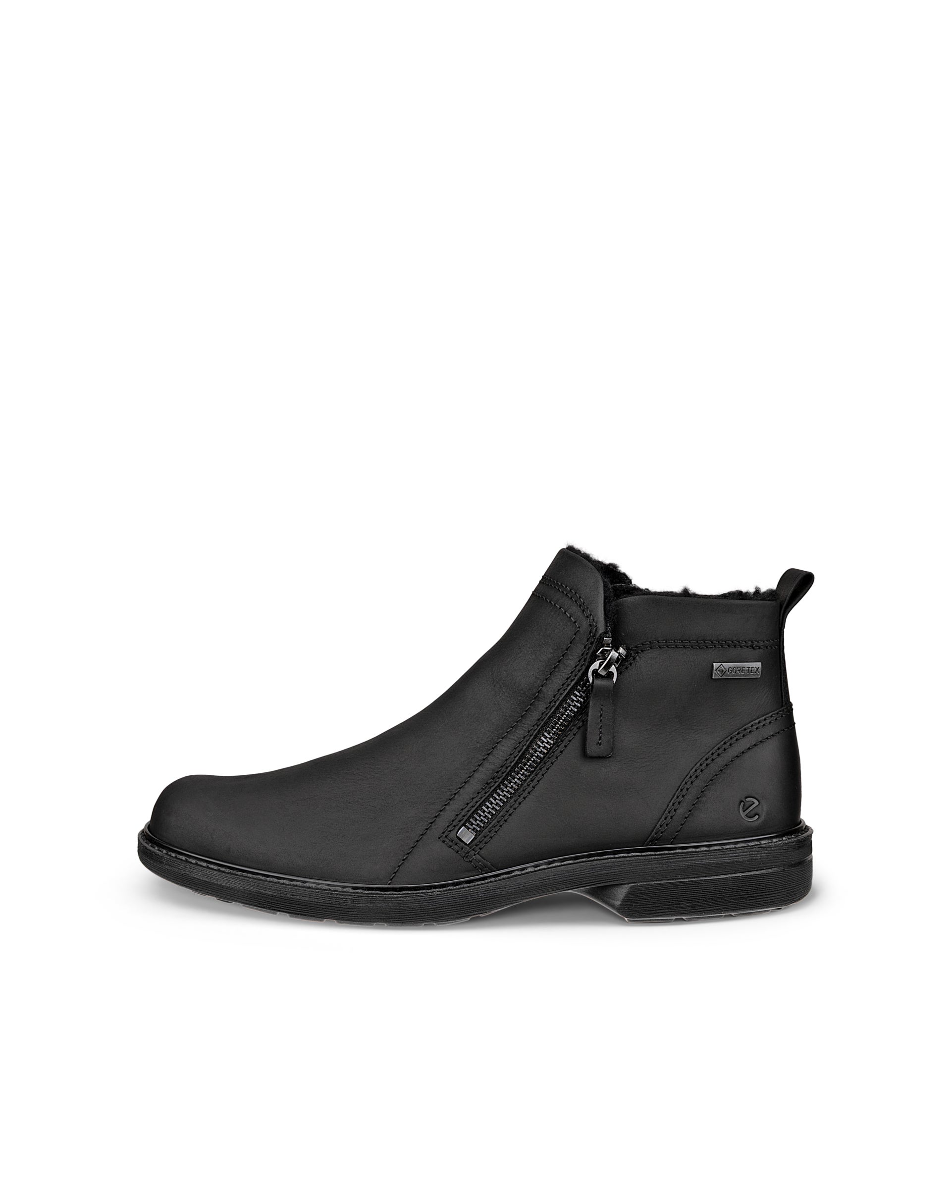 Pánske nubukové členkové čižmy Gore-Tex ECCO® Turn - Čierna - Outside