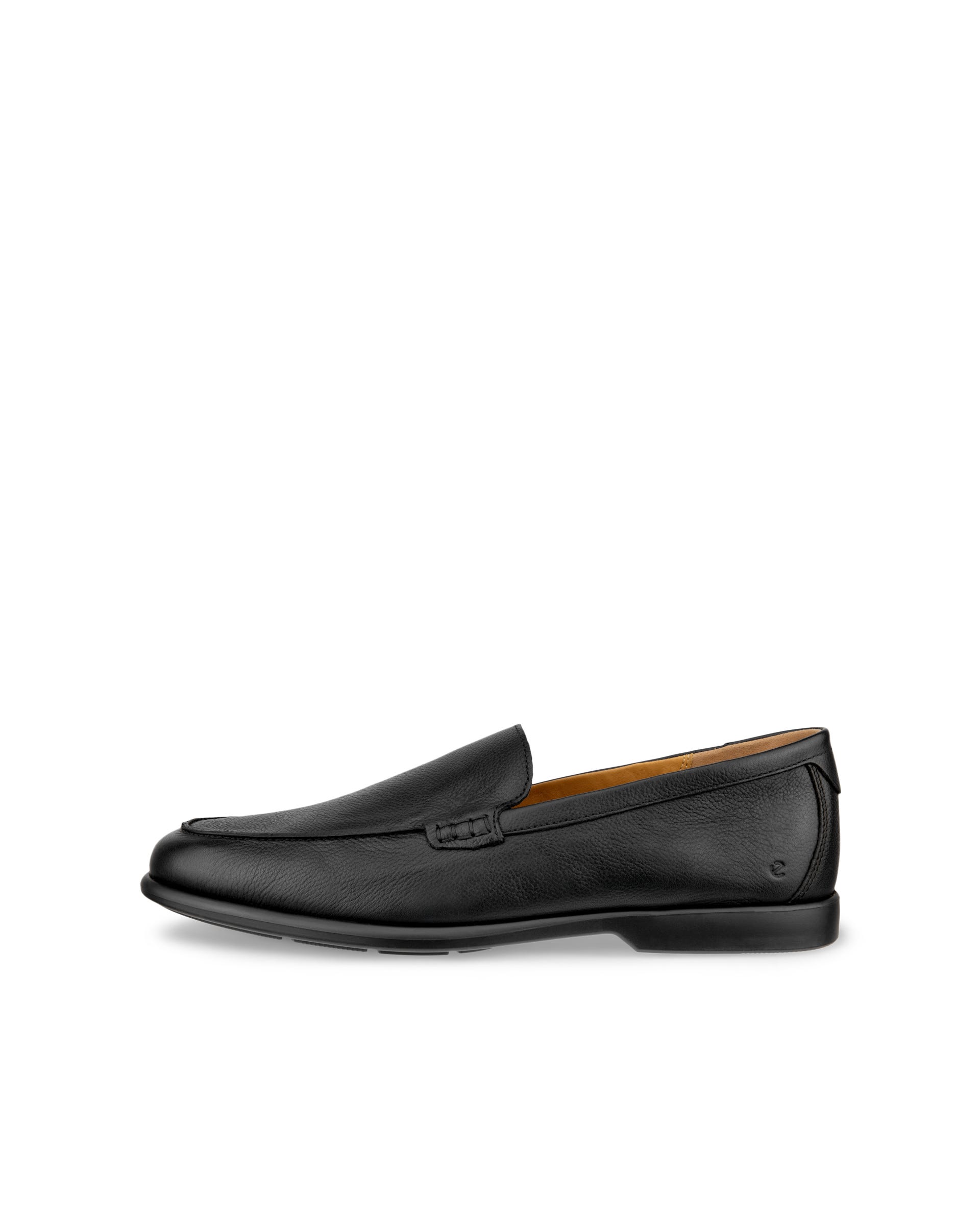 Men's ECCO® Citytray Lite Leather Loafer - Black - Outside