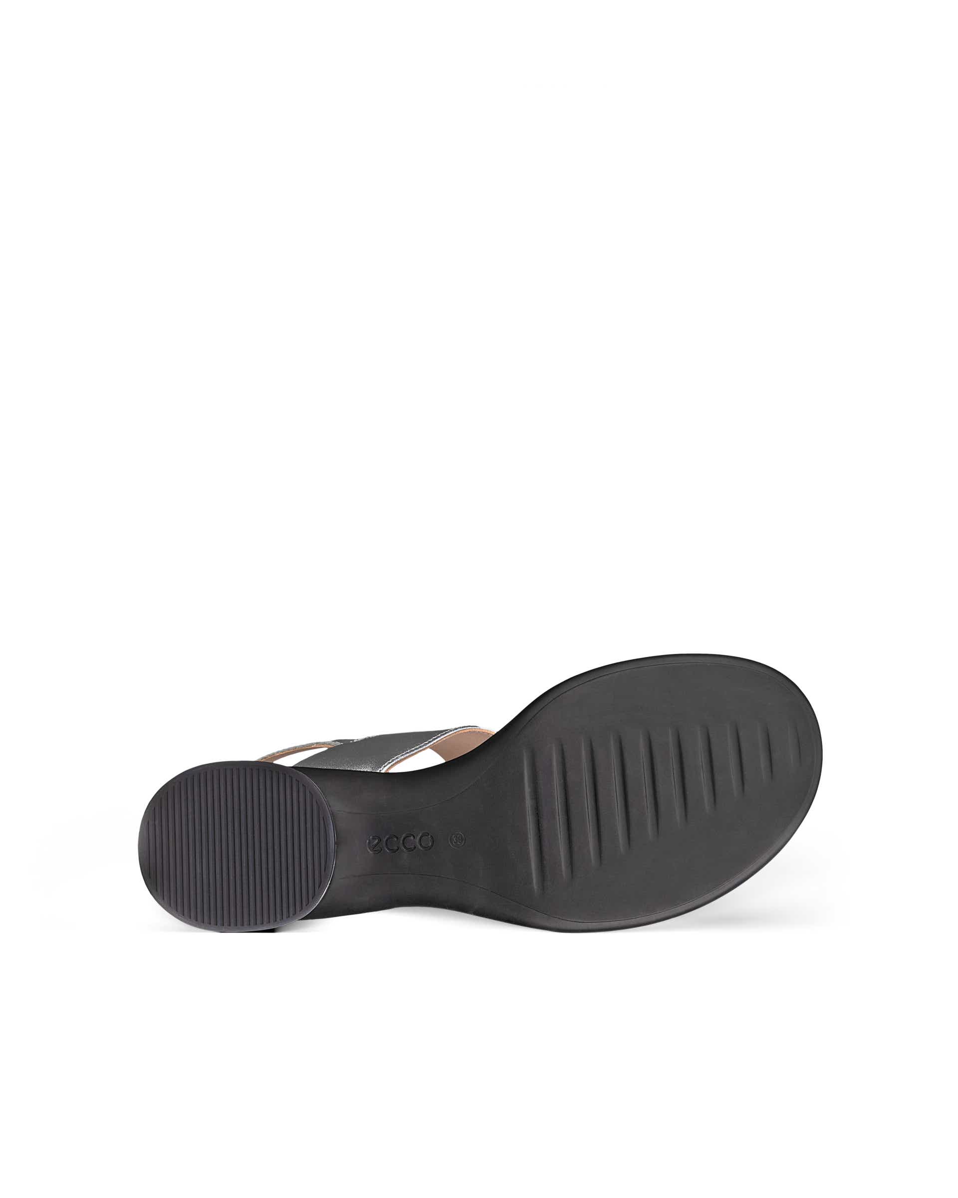 Women's ECCO® Sculpted Sandal LX 35 Leather Heeled Sandal - Silver - Sole