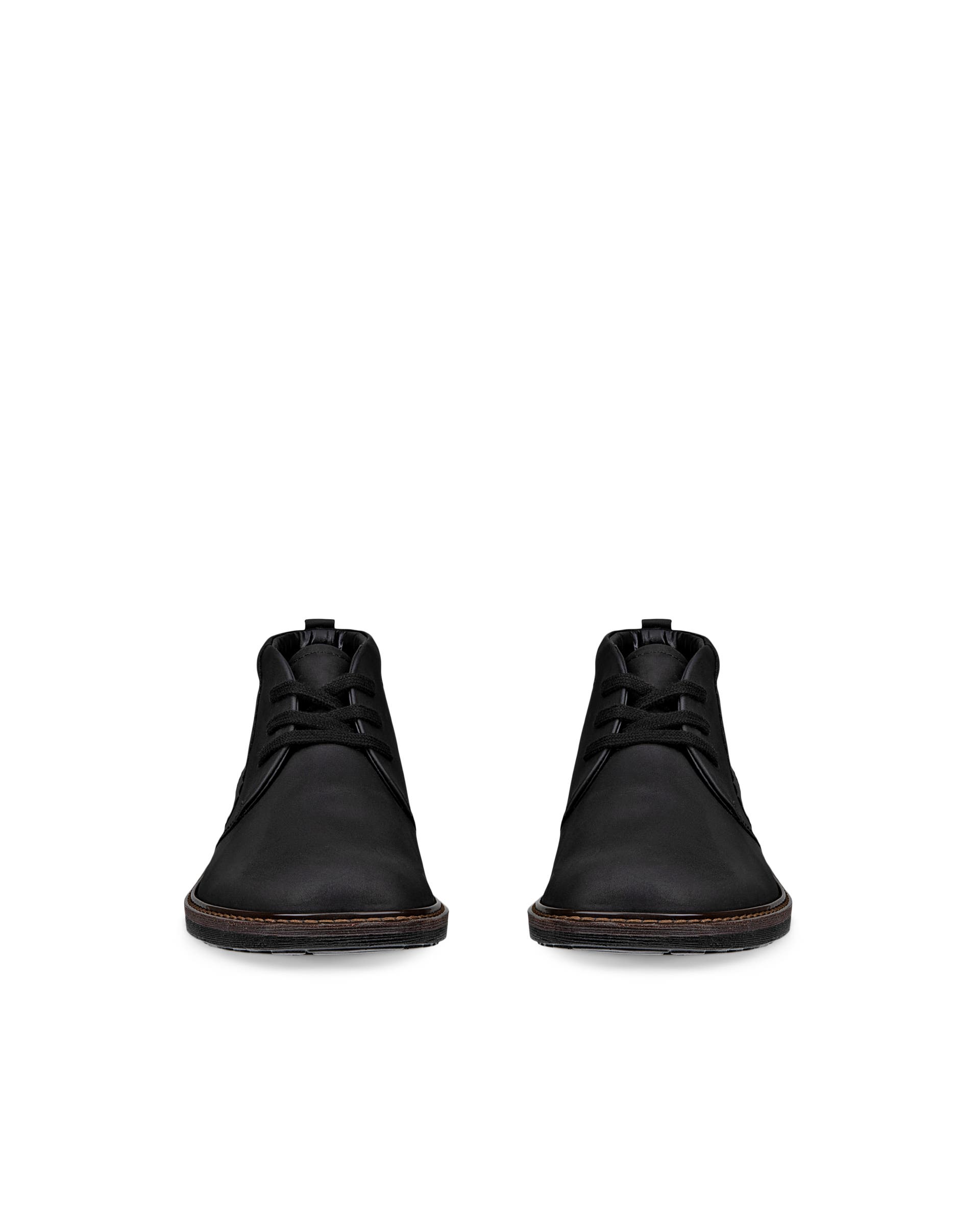 Men's ECCO® Turn Nubuck Gore-Tex Ankle Boot - Black - Front pair