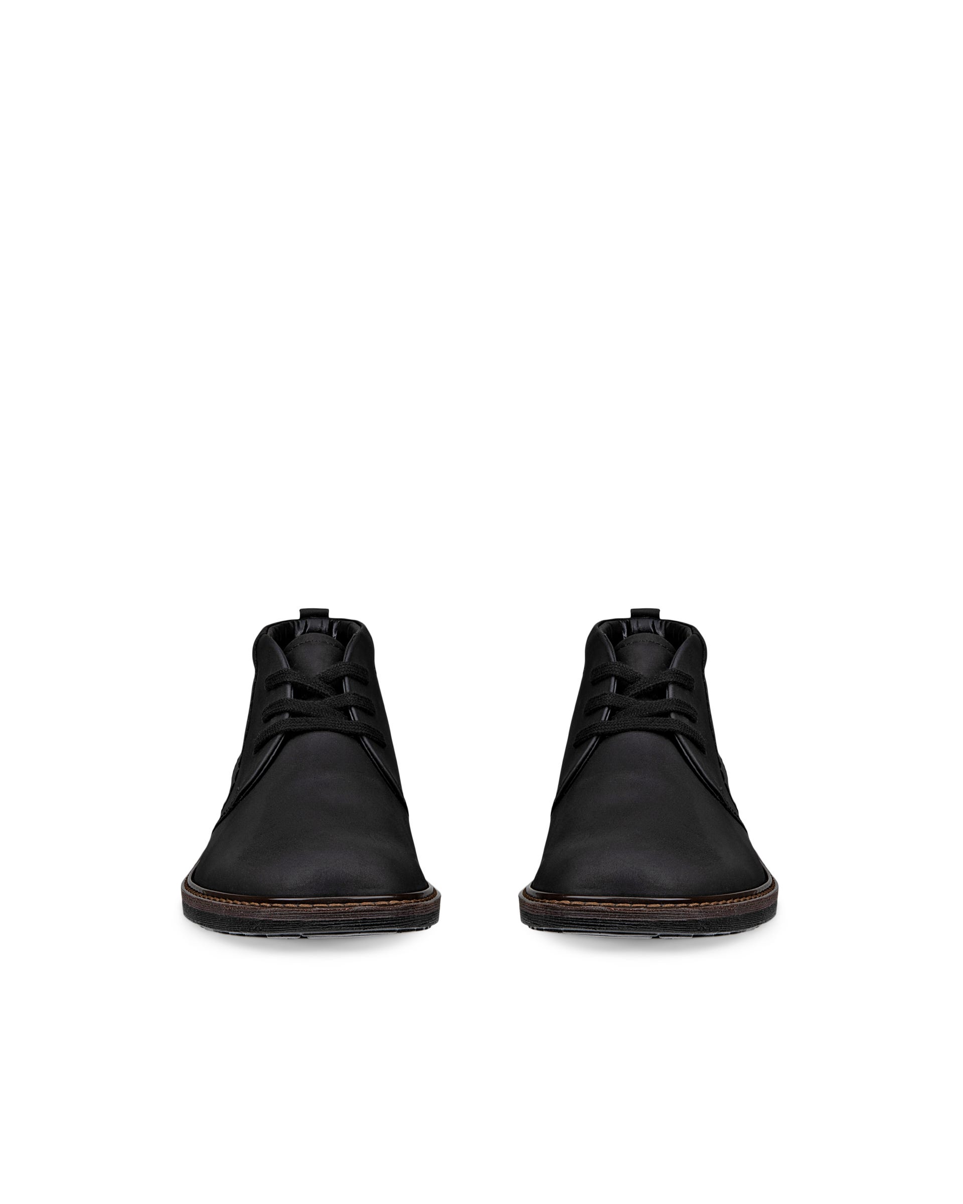 Men's ECCO® Turn Nubuck Gore-Tex Ankle Boot - Black - Front pair