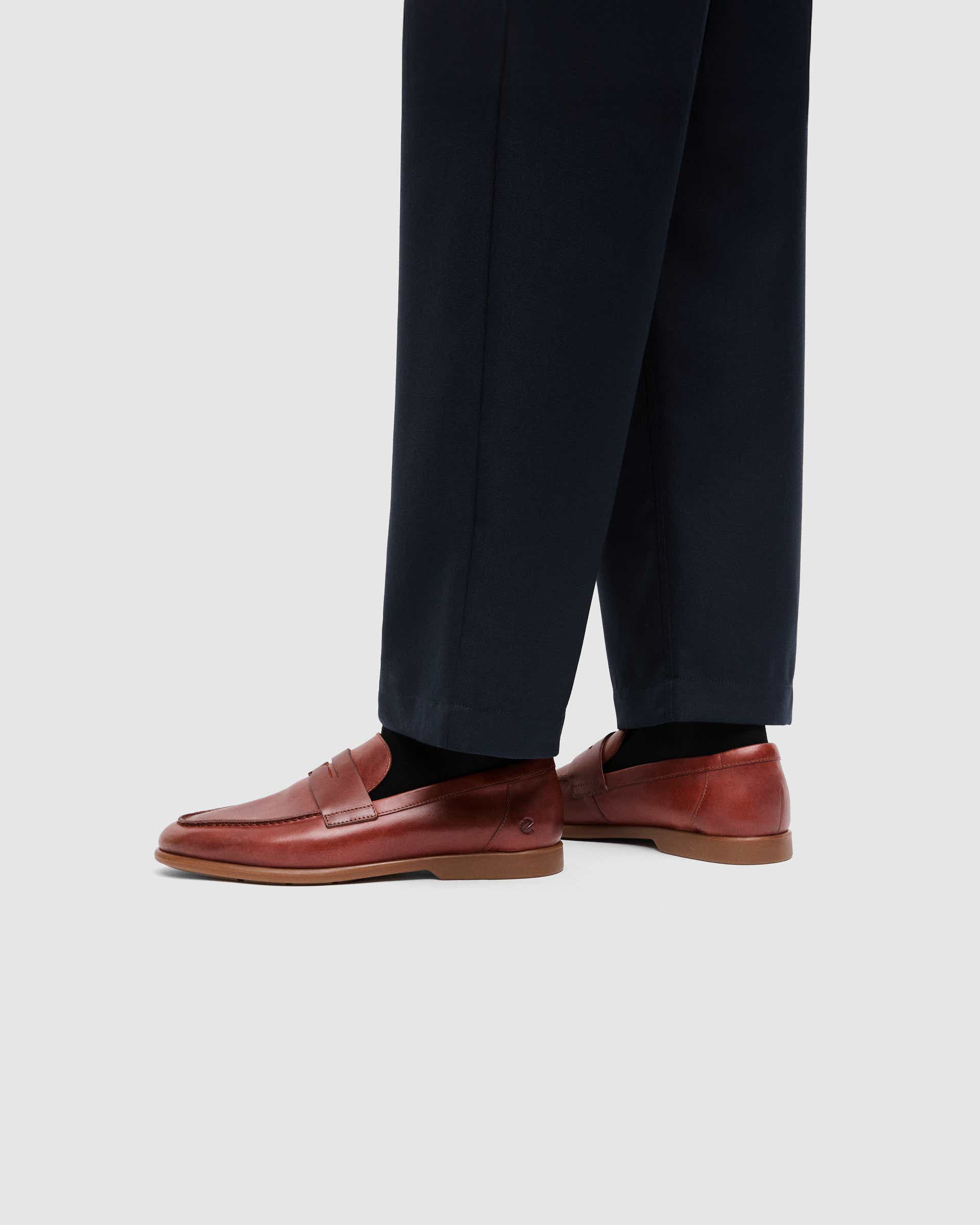 Mocassins couro homem ECCO® METROPOLE VERONA - Castanho - Lifestyle image-1