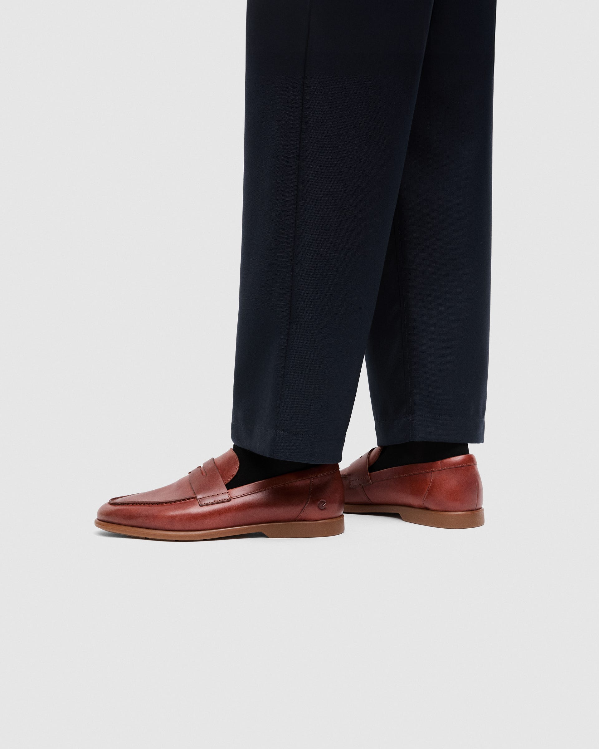 Mocassins couro homem ECCO® METROPOLE VERONA - Castanho - Lifestyle image-1